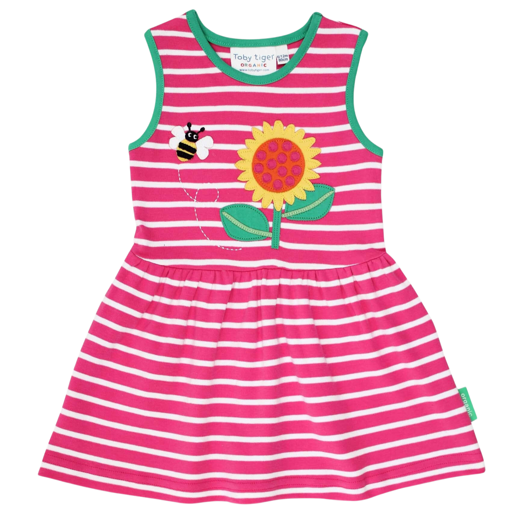 Organic Sunflower Applique Summer Dress
