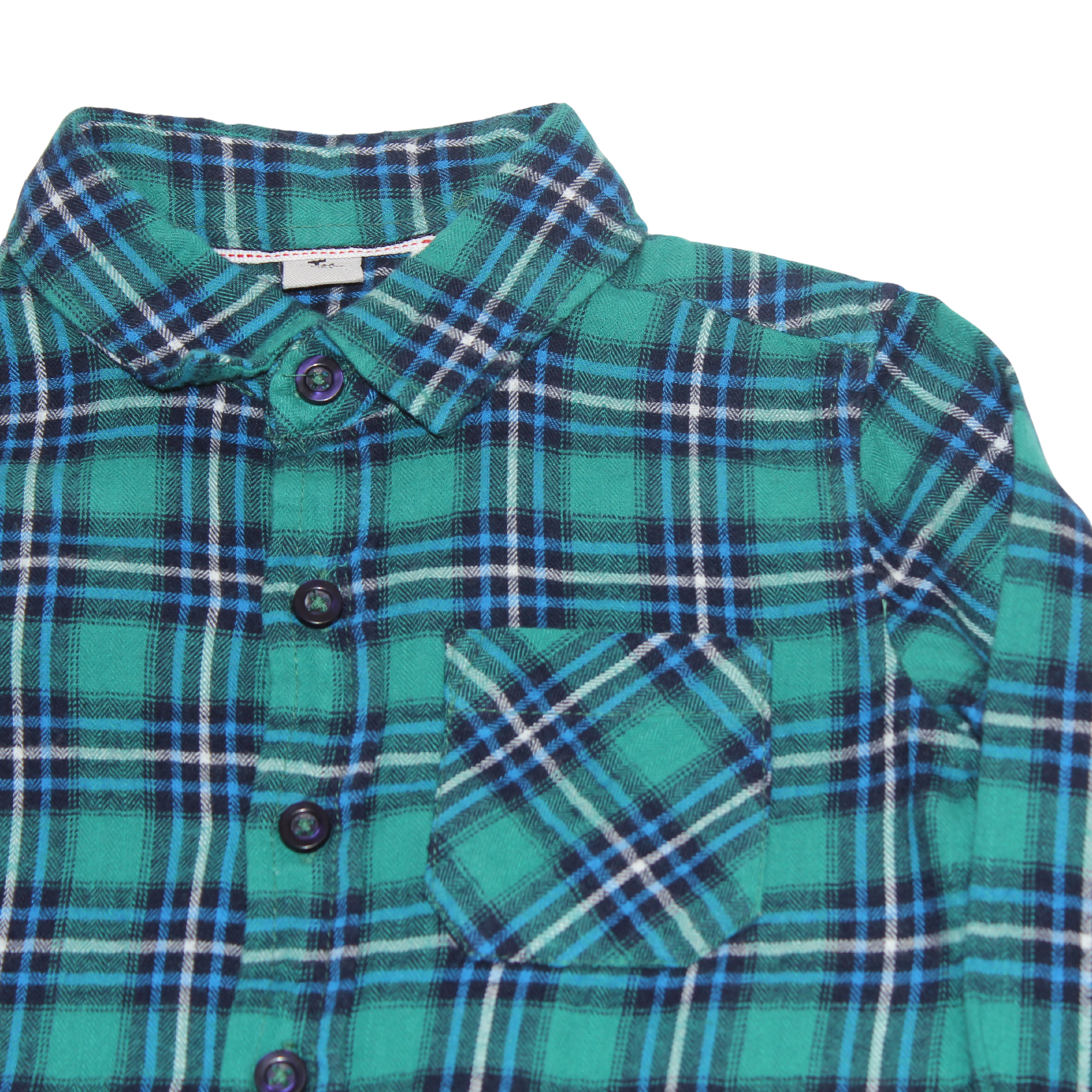Checked Brushed Cotton Shirt