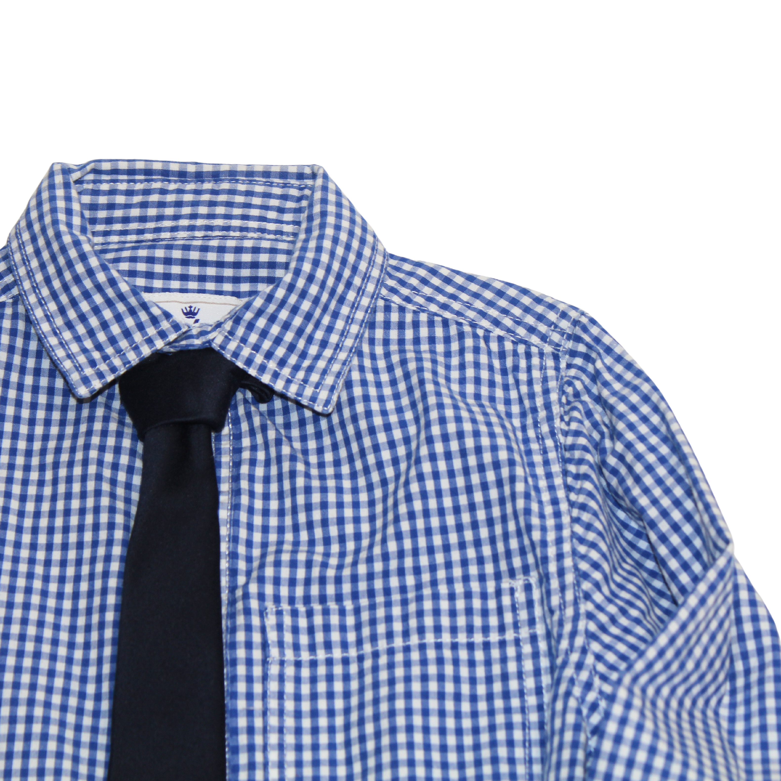 Gingham Shirt &amp; Tie