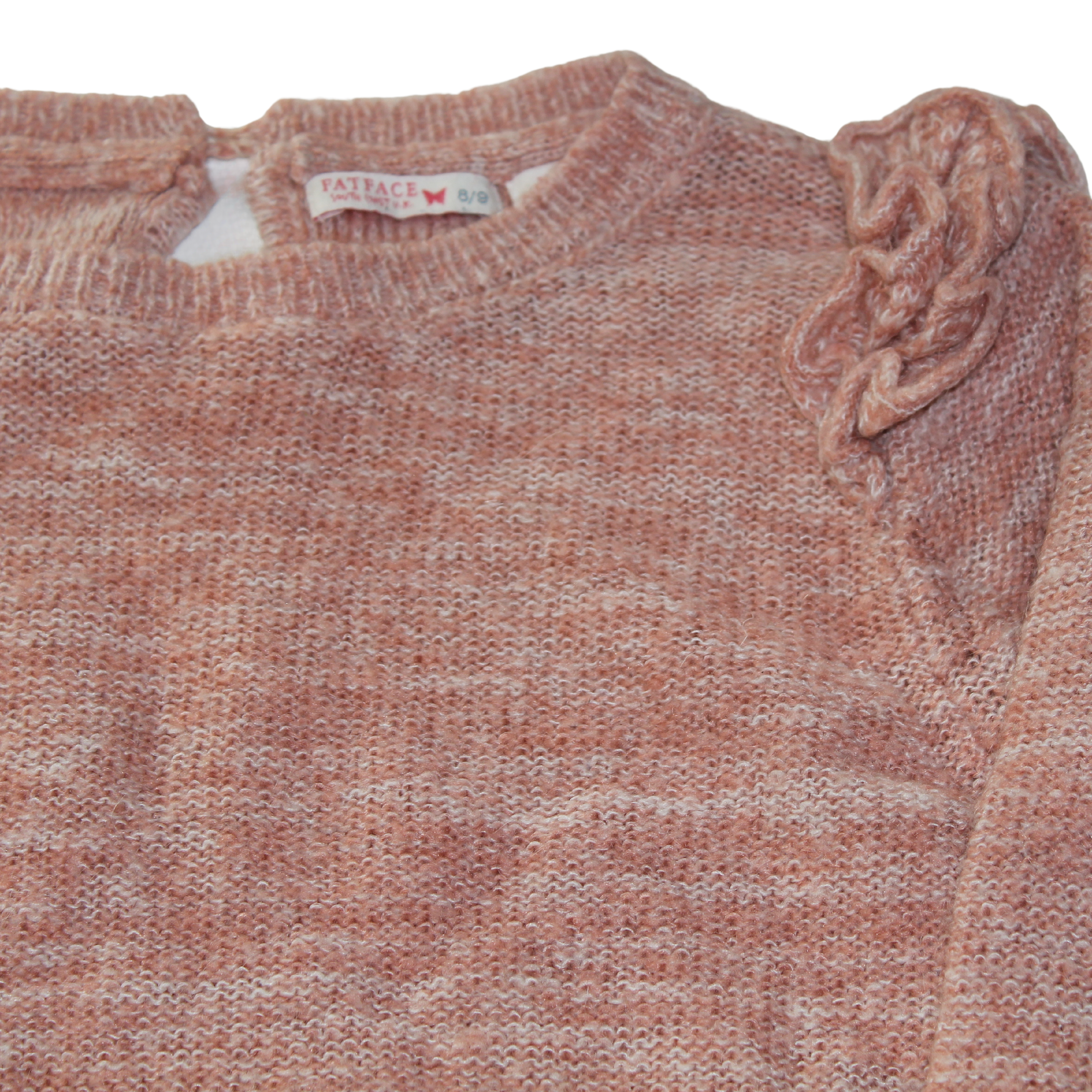 Pink Frill Jumper Wool/Mohair Mix