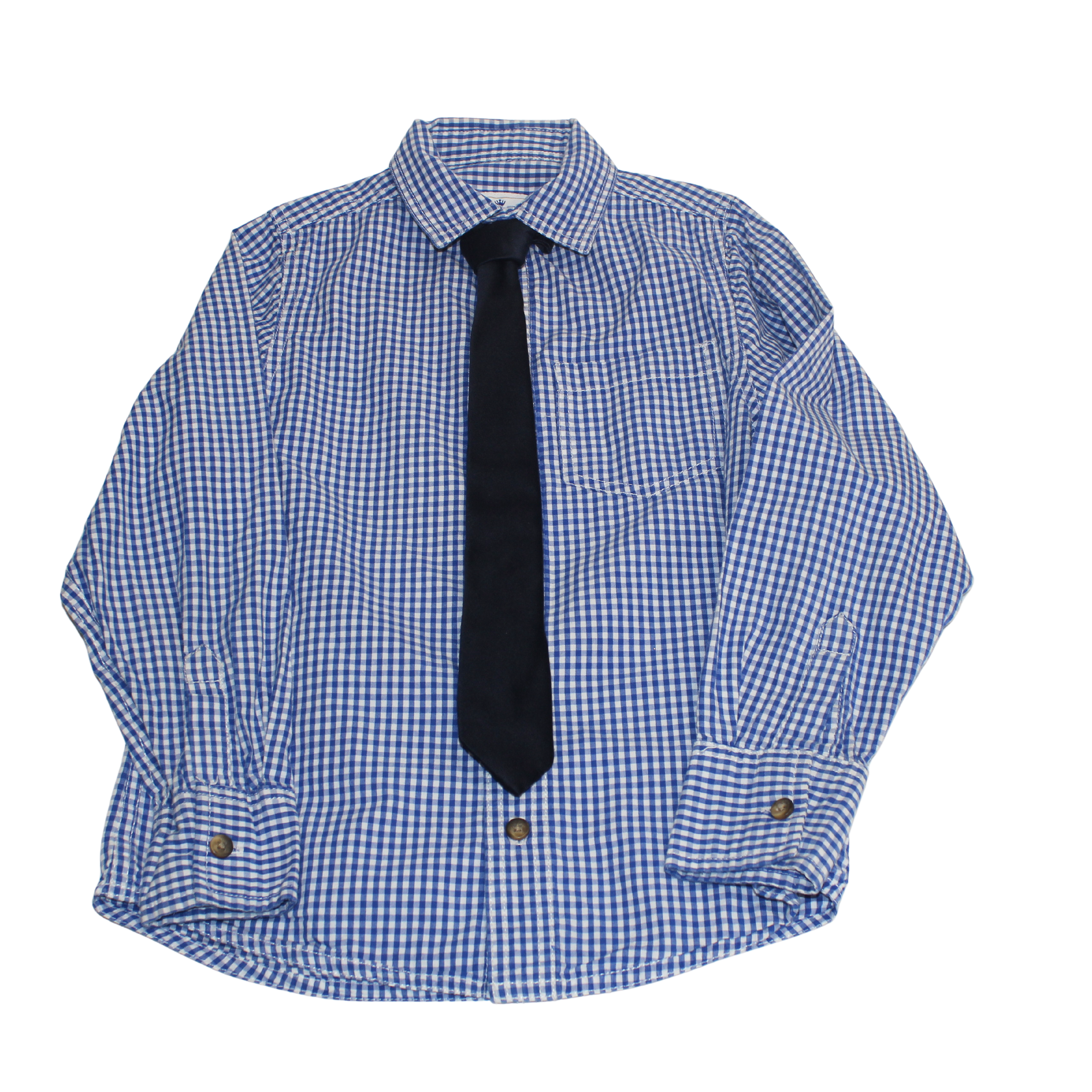 Gingham Shirt &amp; Tie
