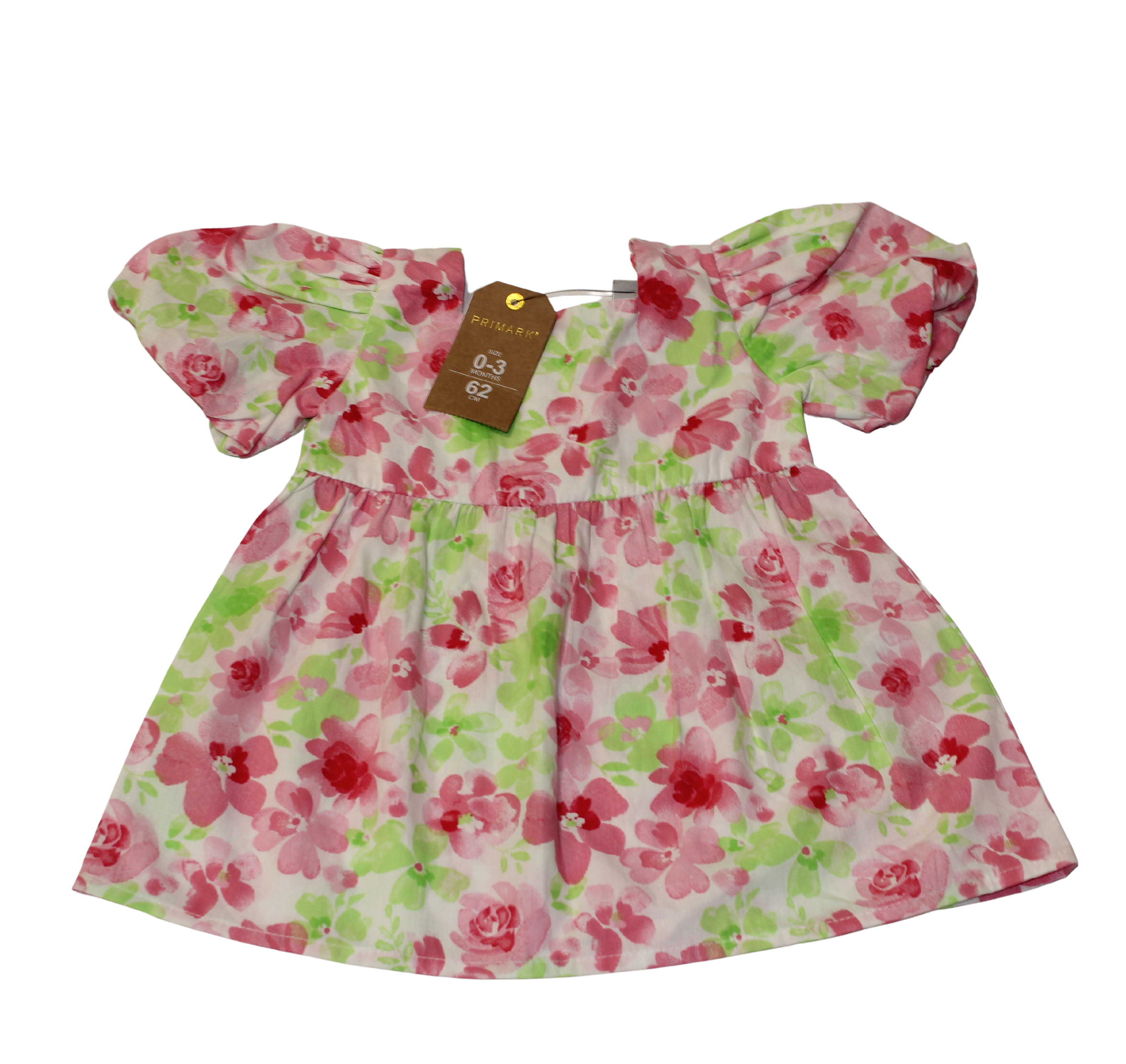 Greens and Pinks Floral Dress