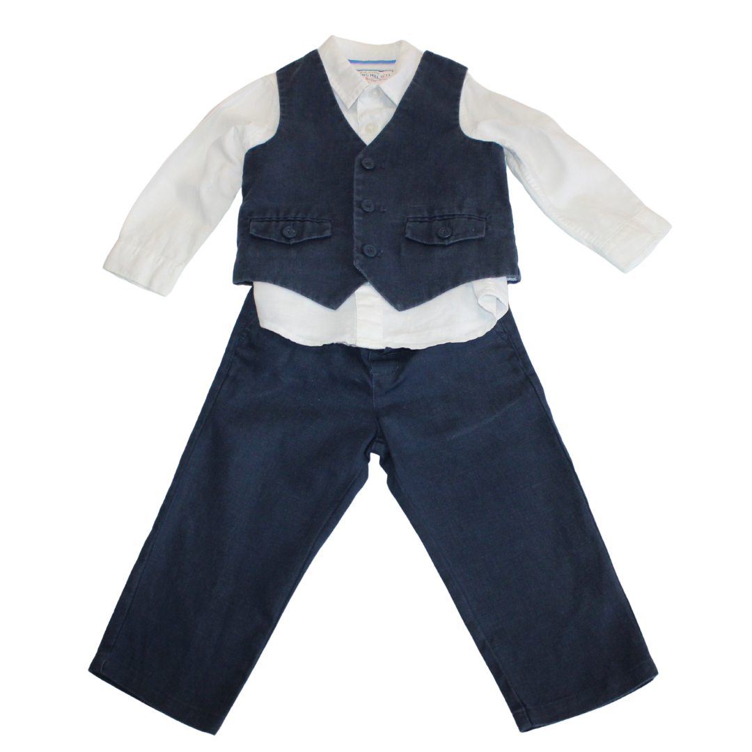 Linen Mix 3 Piece Suit