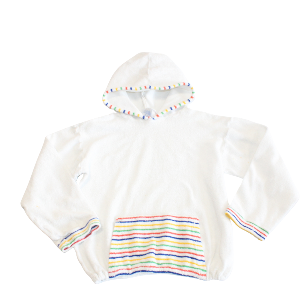 Vintage Towelling Hooded Jumper