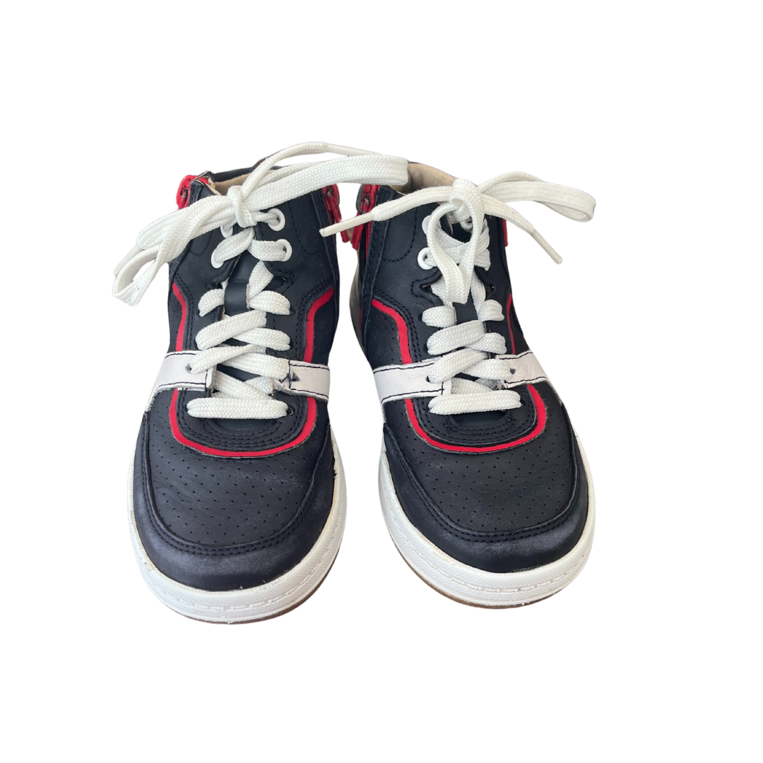 Fawn Peak Navy Leather High Tops