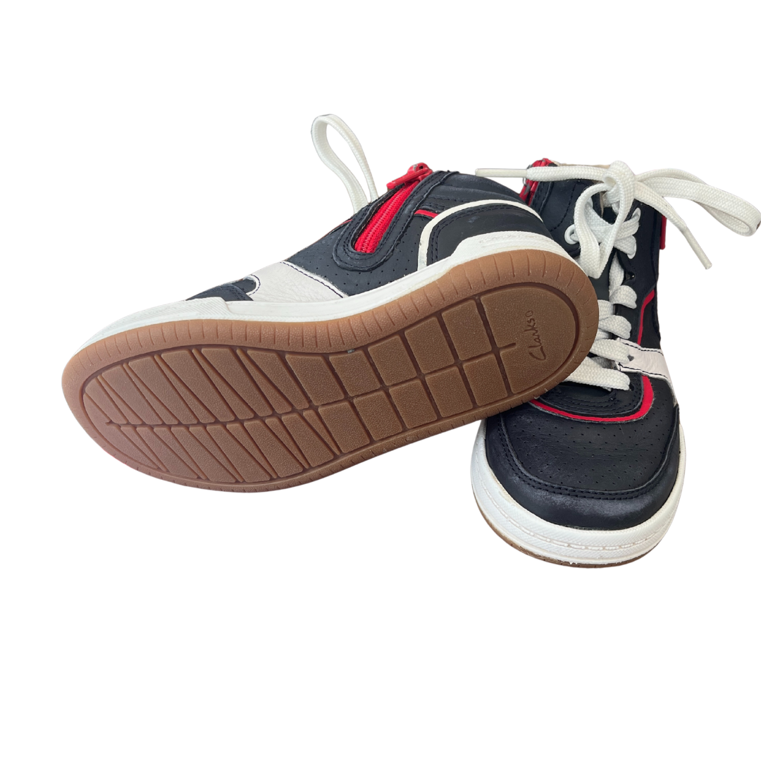 Fawn Peak Navy Leather High Tops