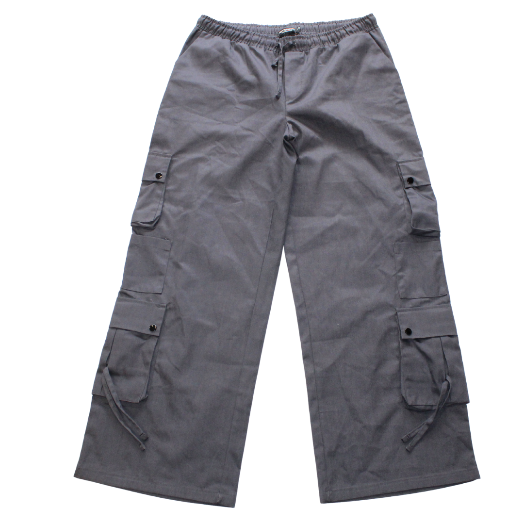 Grey Cargo Maternity Trousers