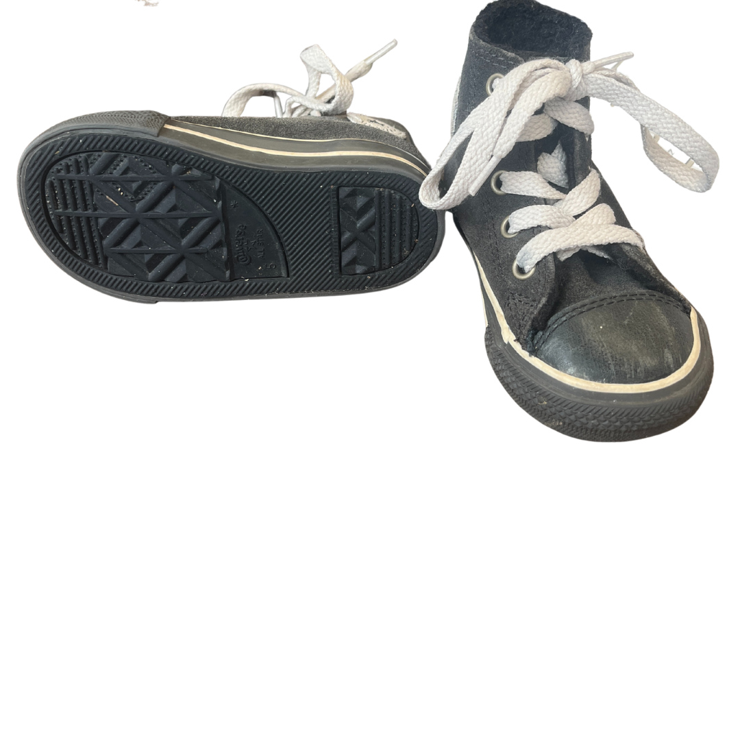 Sherpa Lined Grey Hi Tops