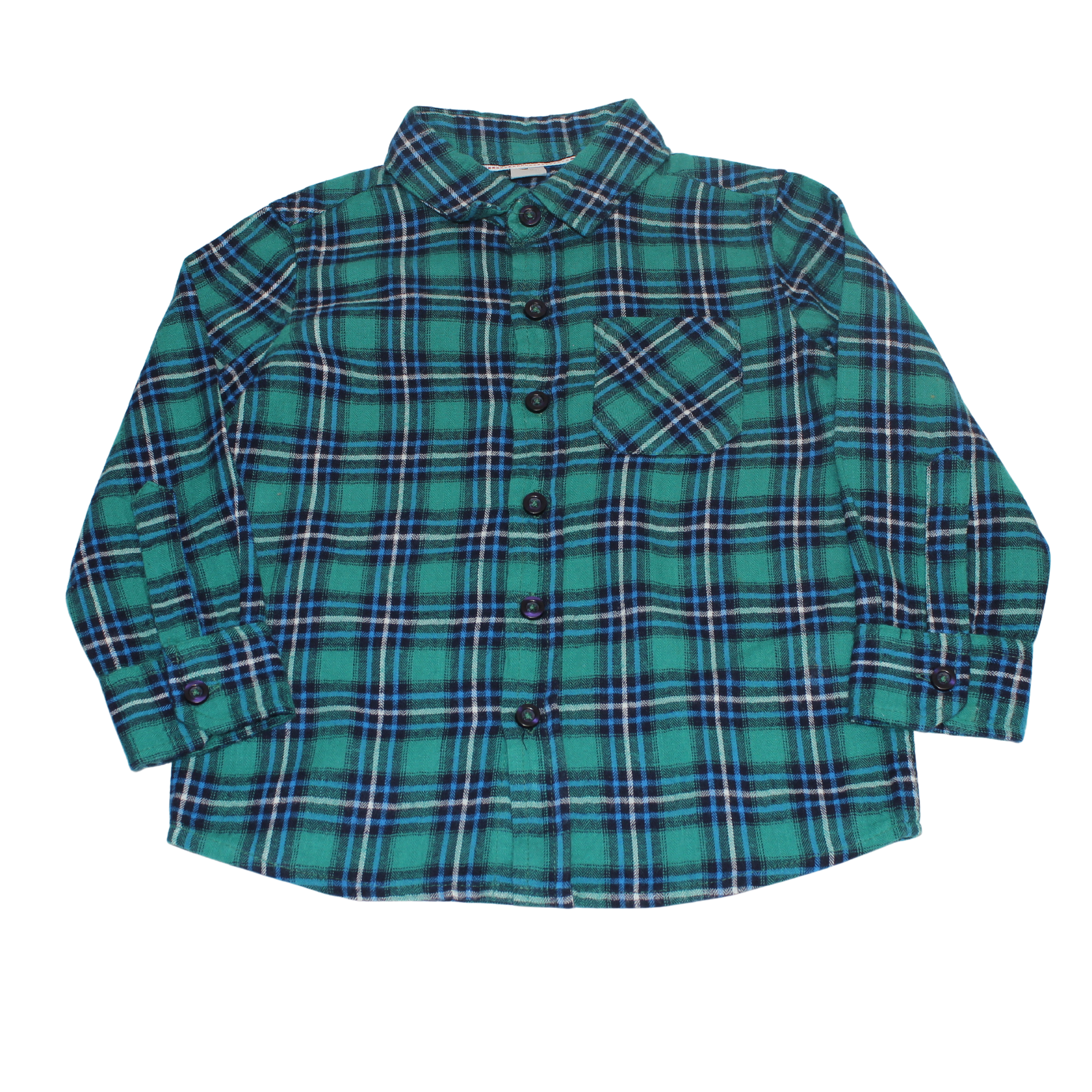 Checked Brushed Cotton Shirt