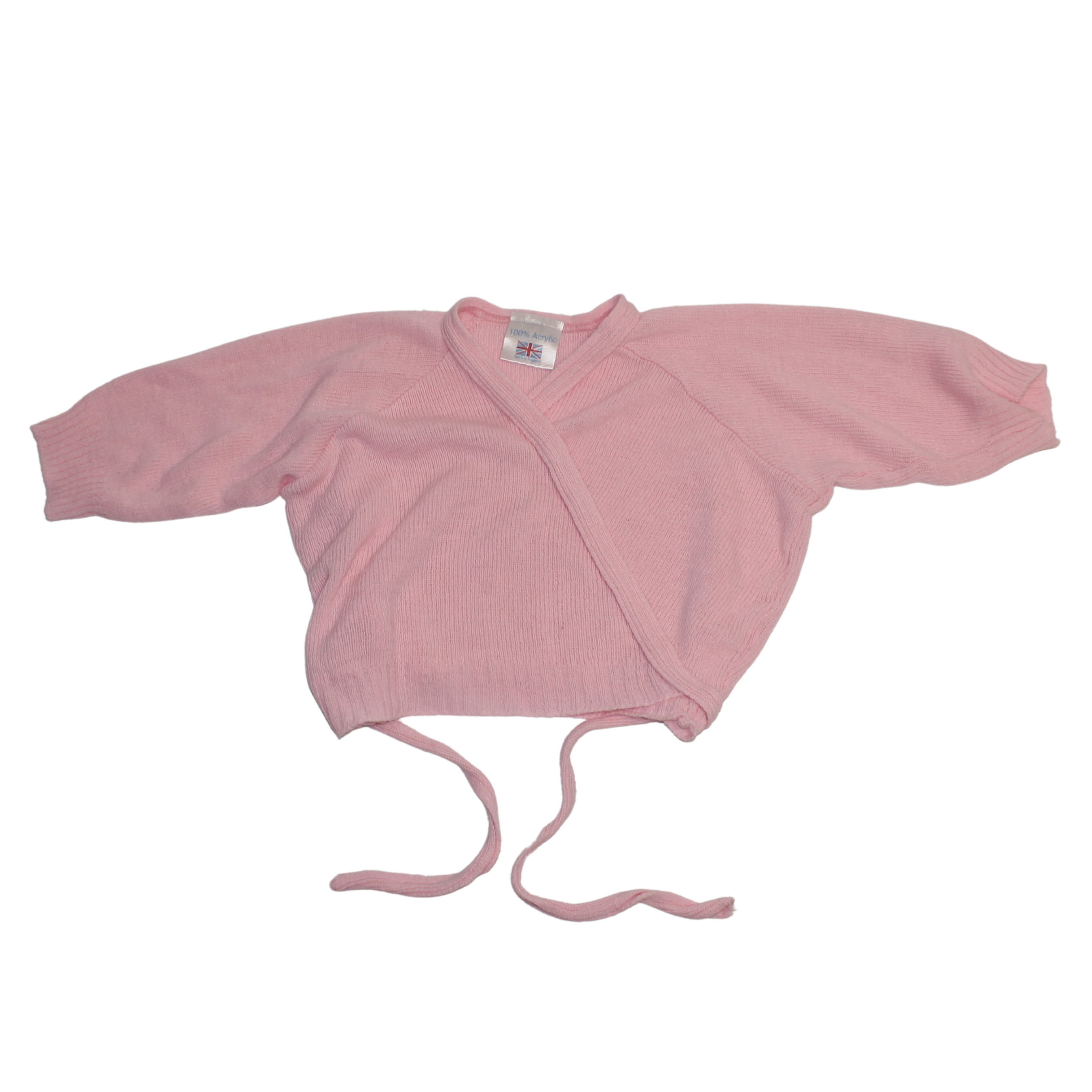 Pink Ballet Wrap Around Cardi - 3/4 Sleeves