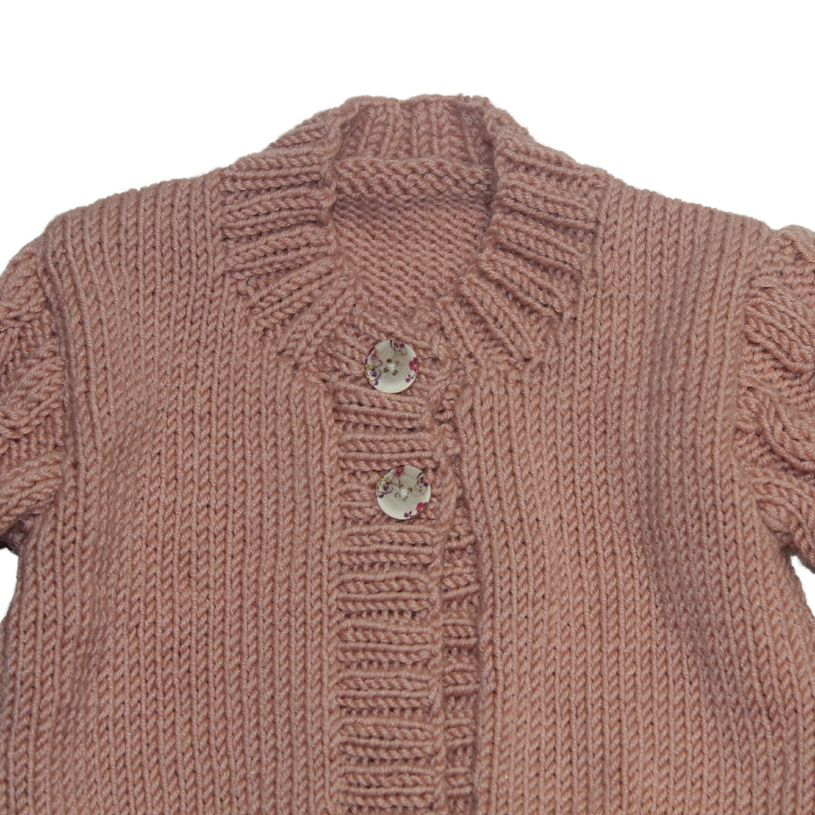 Cable Knit Rose Pink Cardi