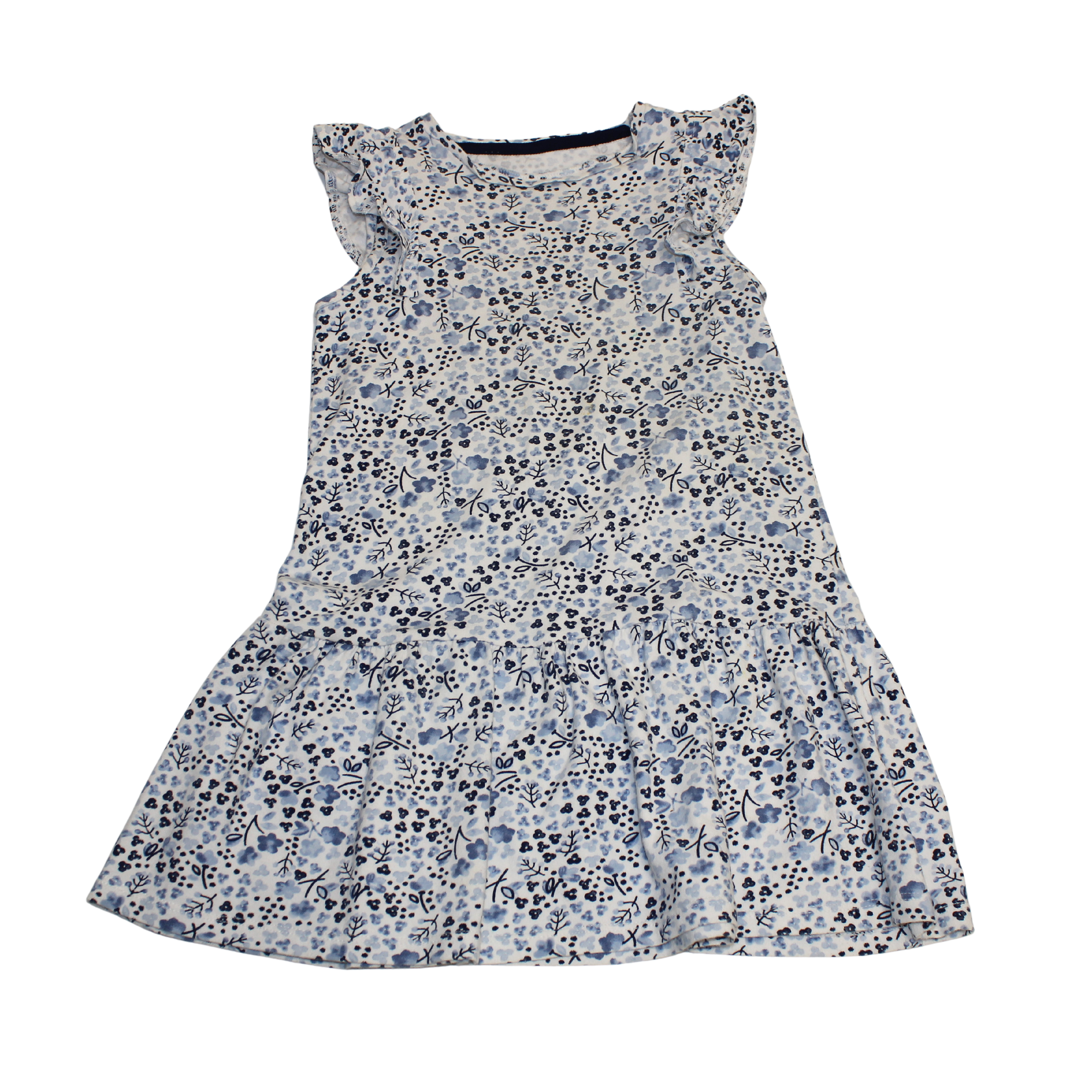 Blue Ditsy Summer Dress
