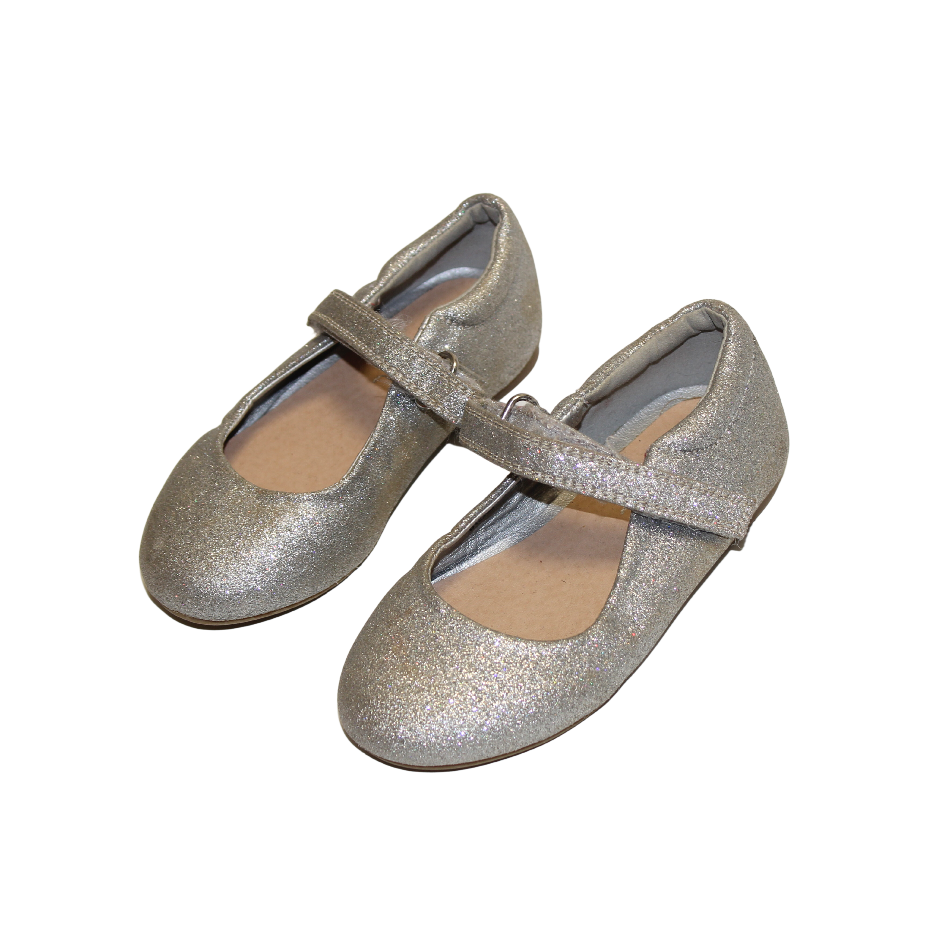 Mary Jane Silver Glitter Shoes