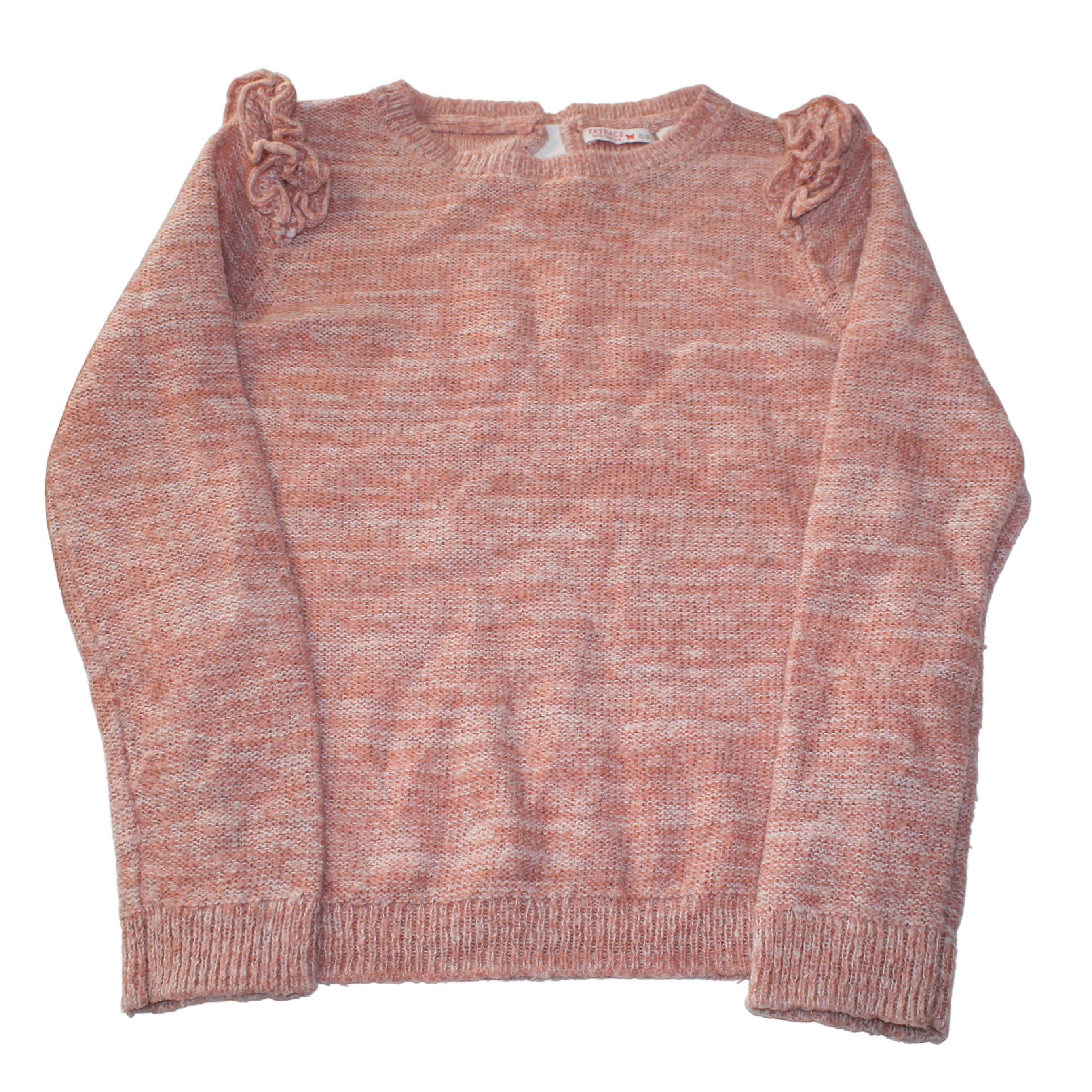 Pink Frill Jumper Wool/Mohair Mix