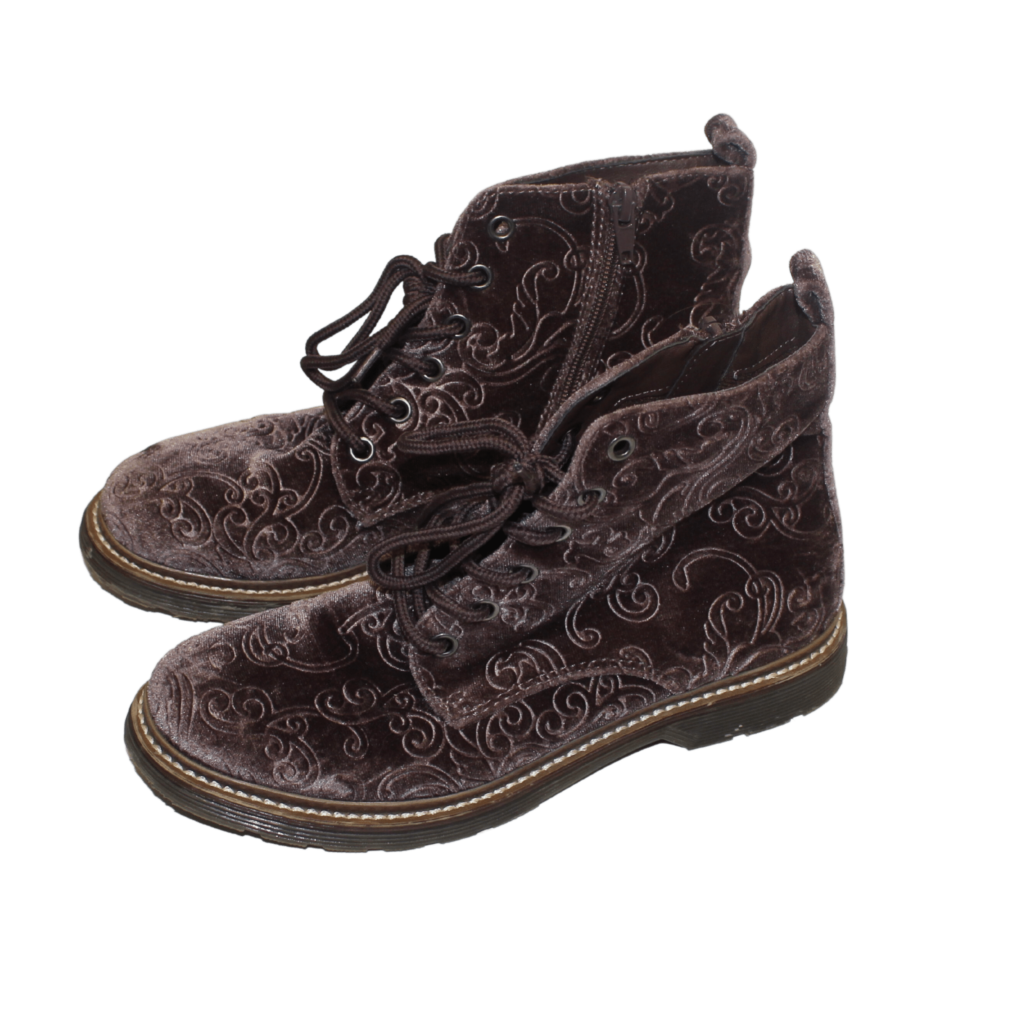 Flocked Velvet Boots - 2nd Lyfe C.I.C