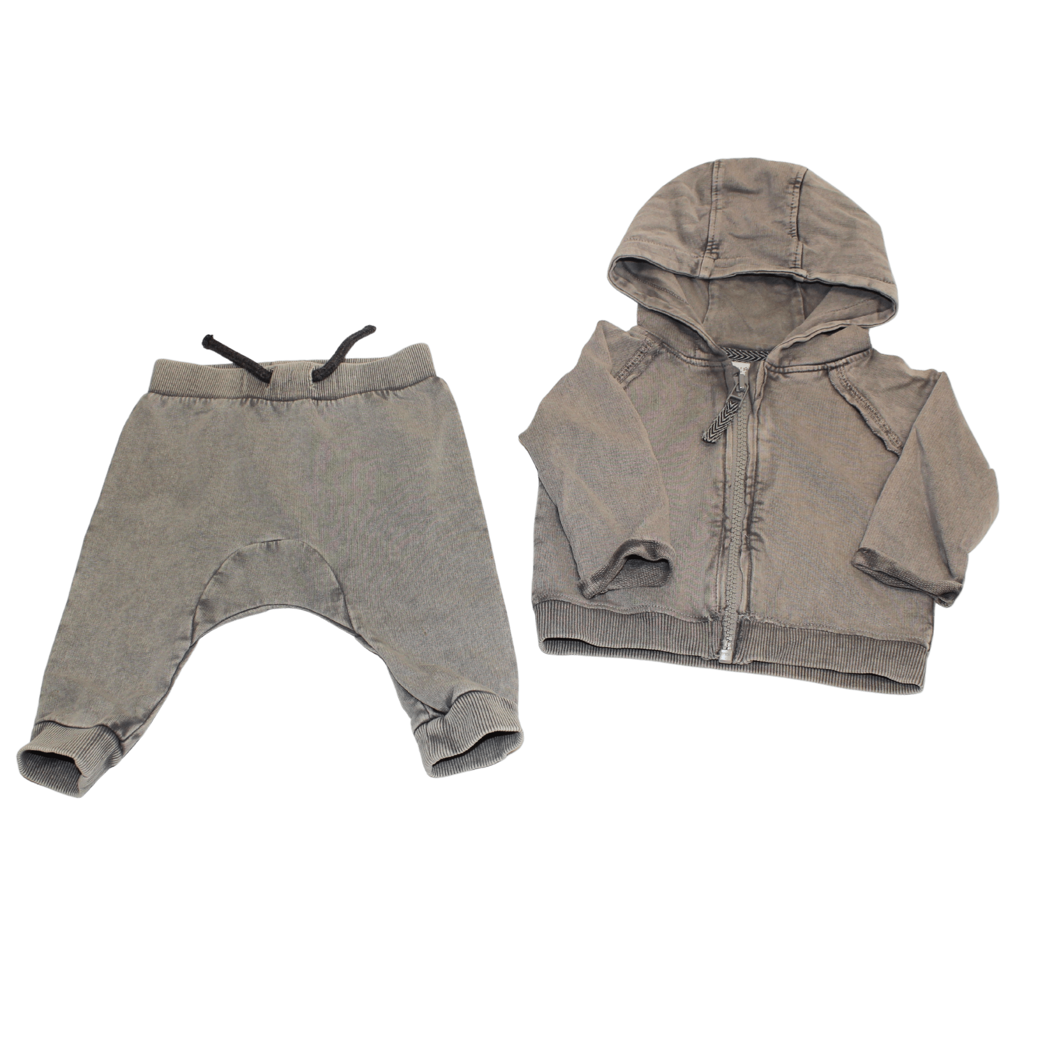 Distressed sweatsuit on sale