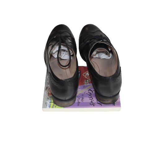 Hamble Oak Black Leather School Brogues - 2nd Lyfe C.I.C