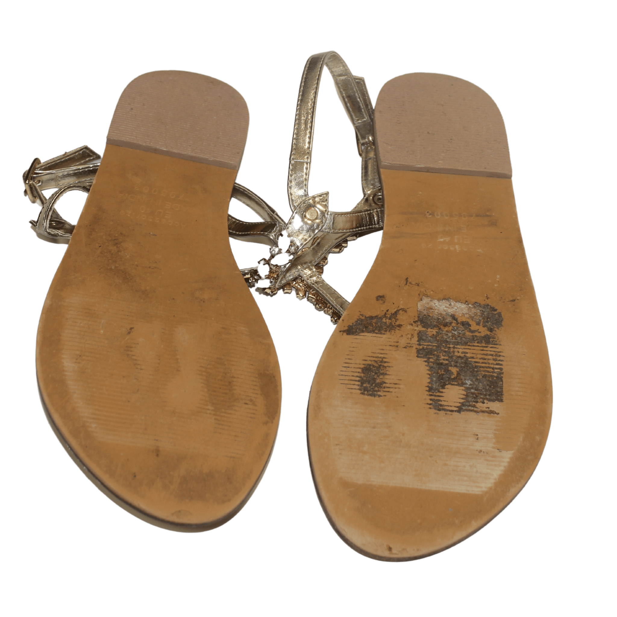 Rose Gold Jewel Sandals - 2nd Lyfe C.I.C
