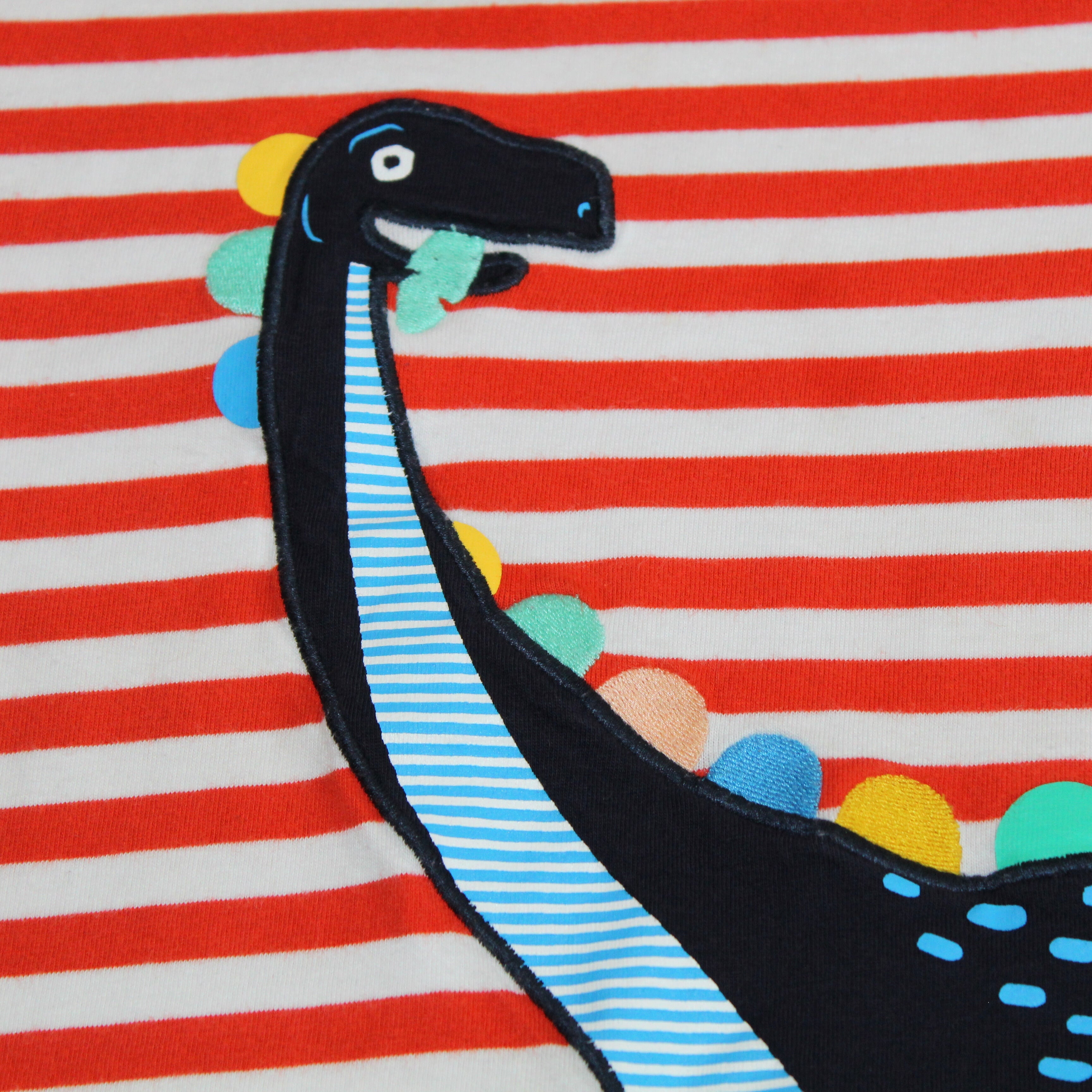 Stripe Dino Tee