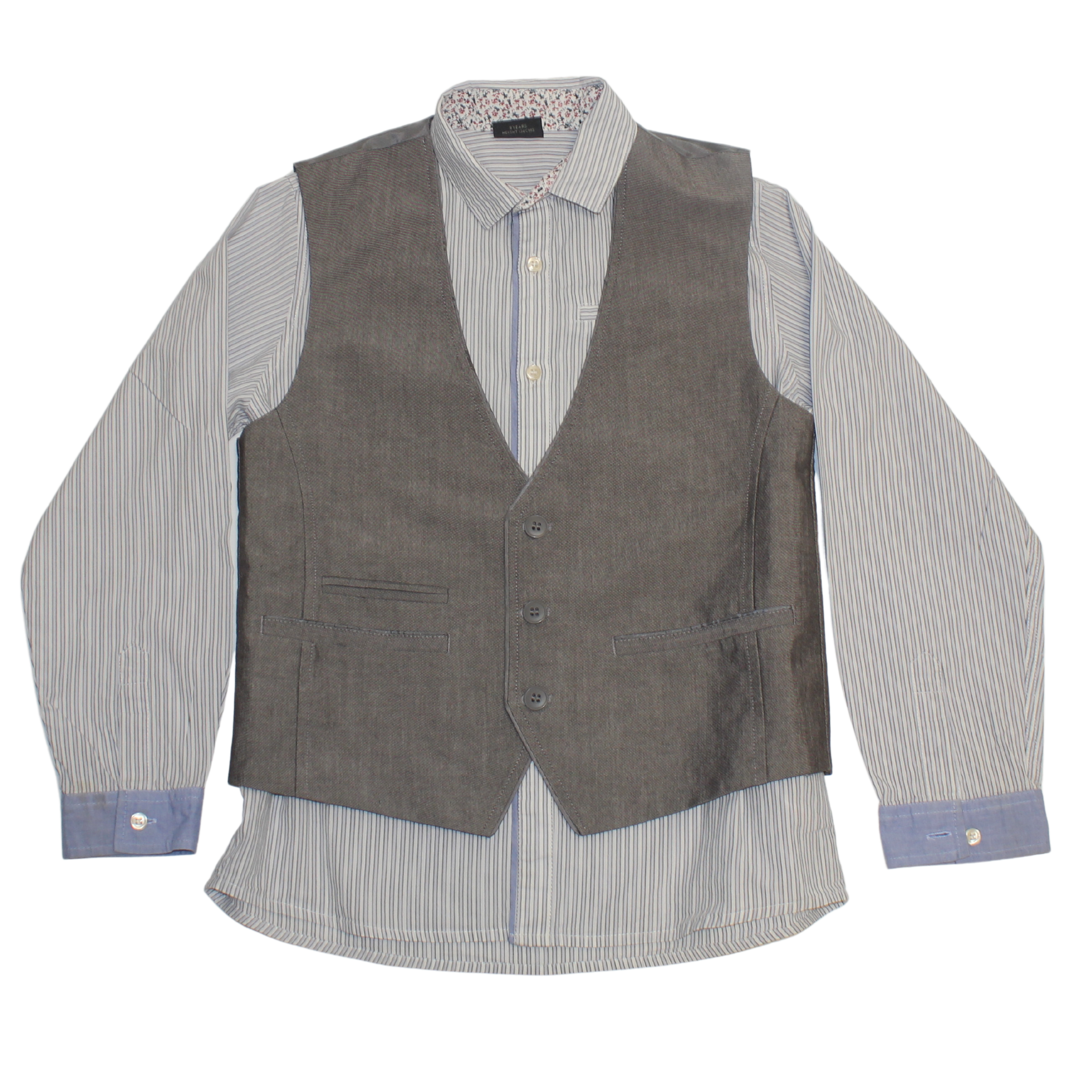 Grey Waistcoat &amp; Shirt