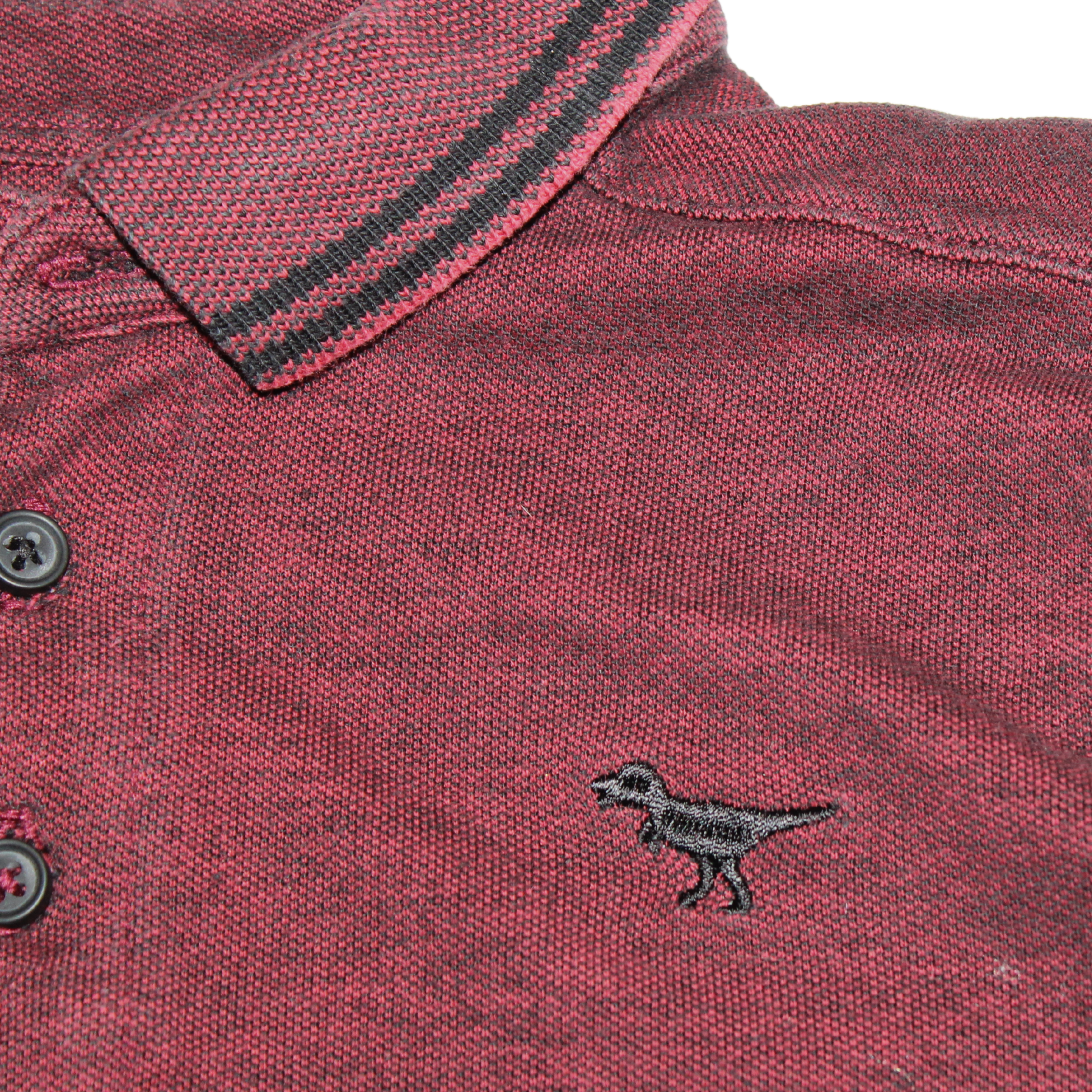 Burgundy Polo Long Sleeve Tee