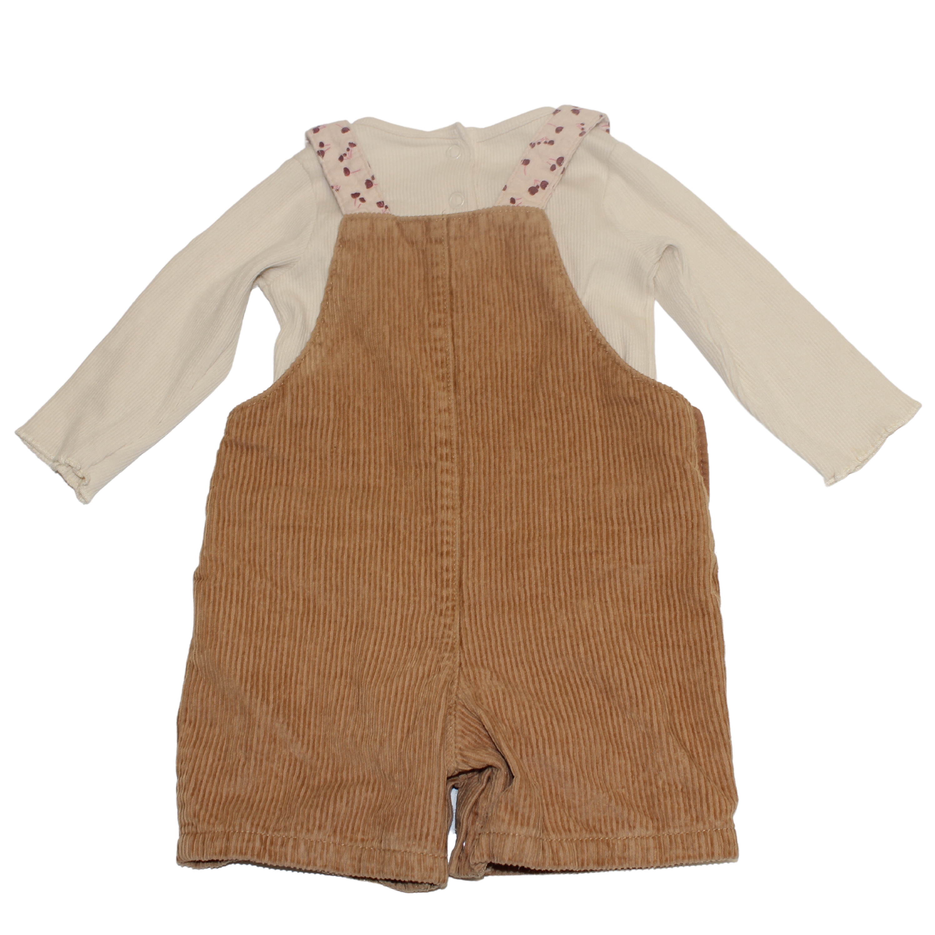 Cord Shortie Dungarees