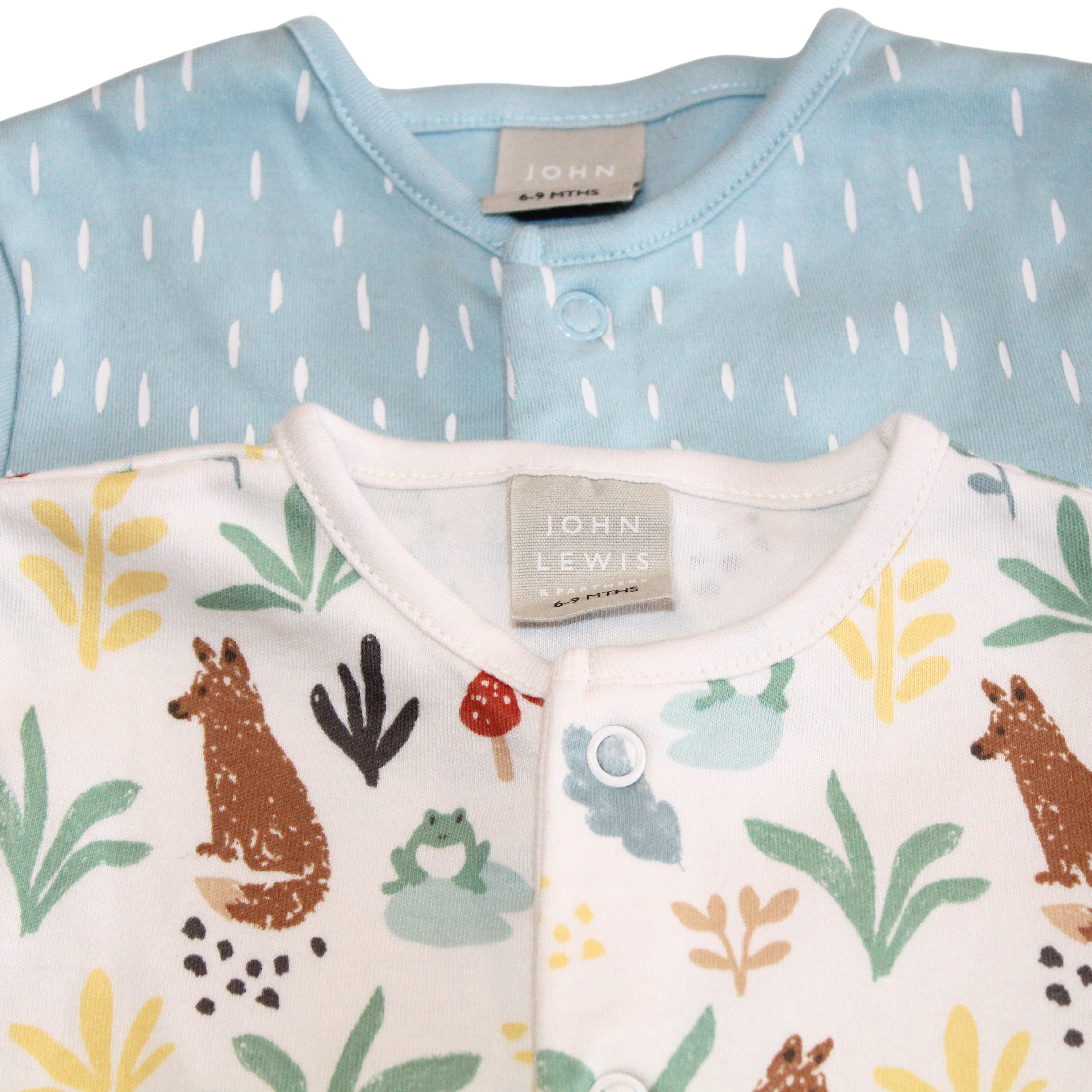 2 x Fox Sleepsuits