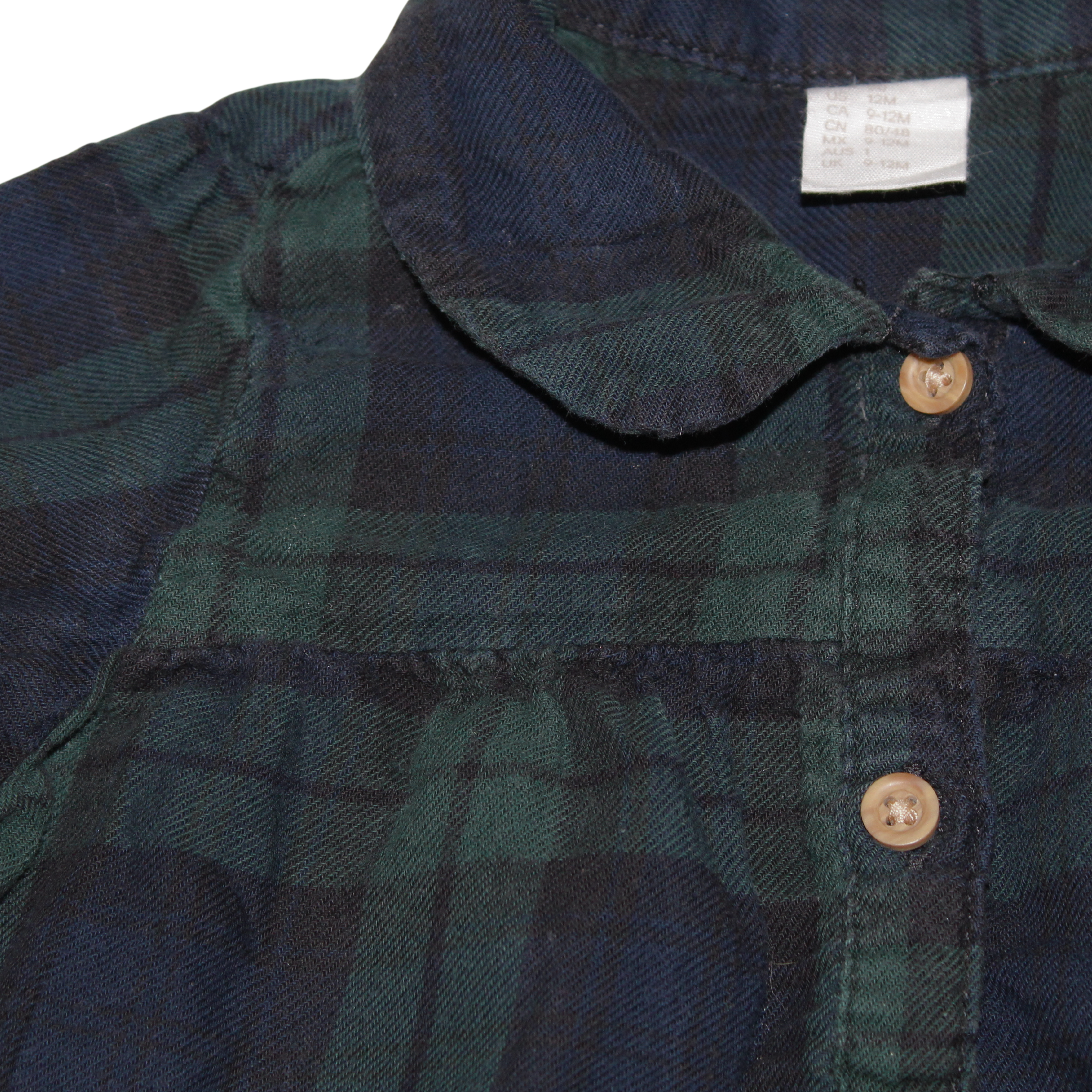 Dark Green Tartan Blouse