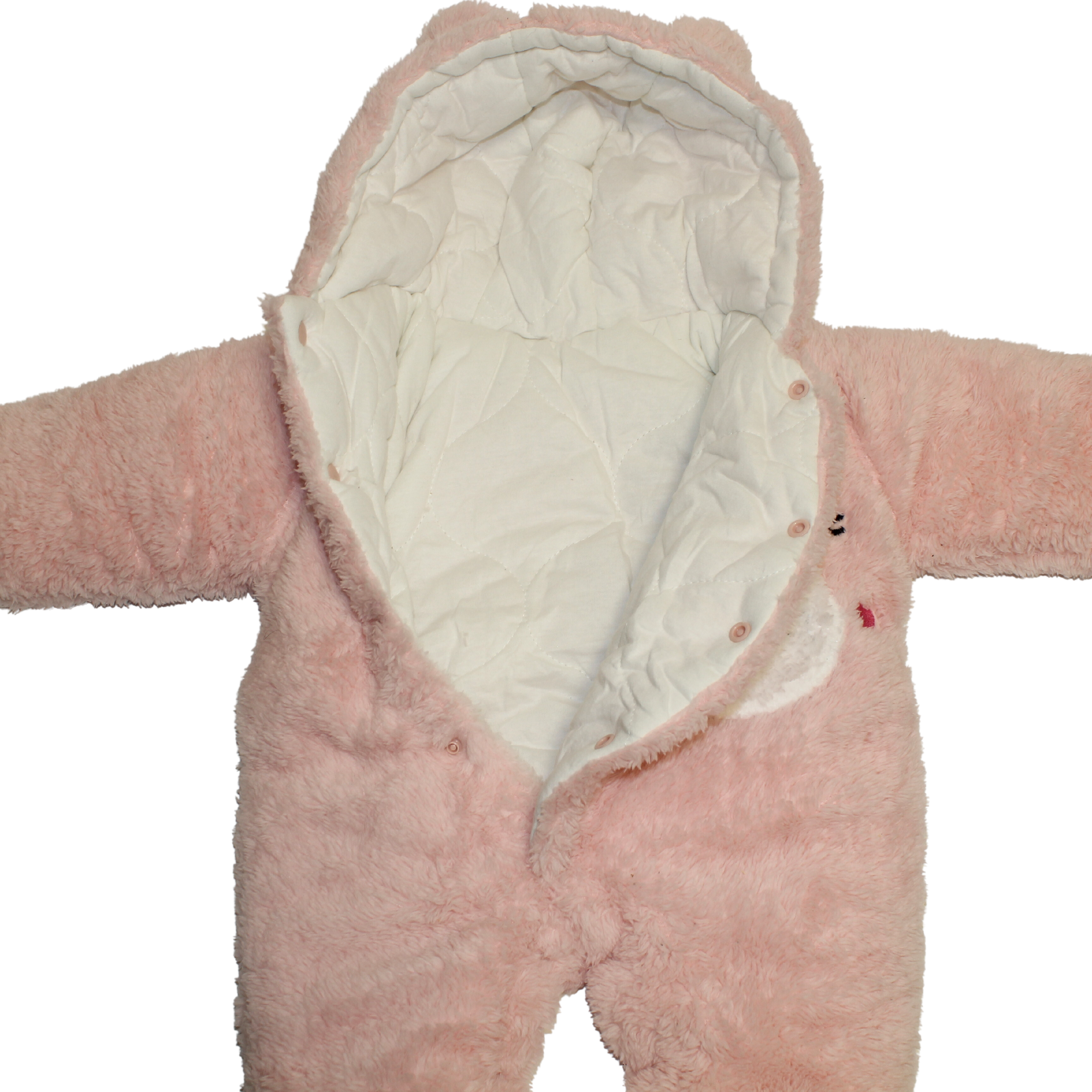Pink Fluffy Bear Coat