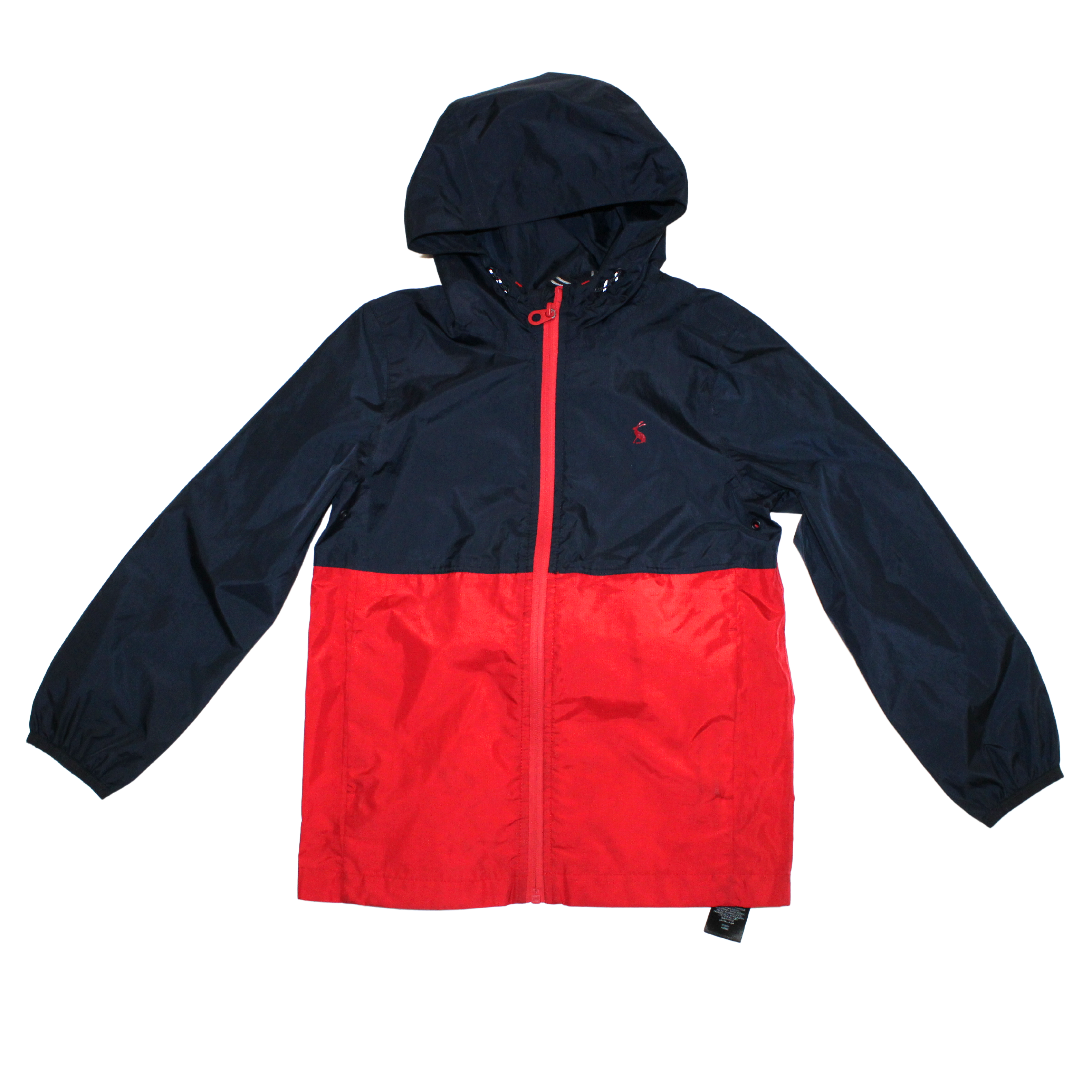 Rainwell Red and Navy Waterproof Coat with Hood