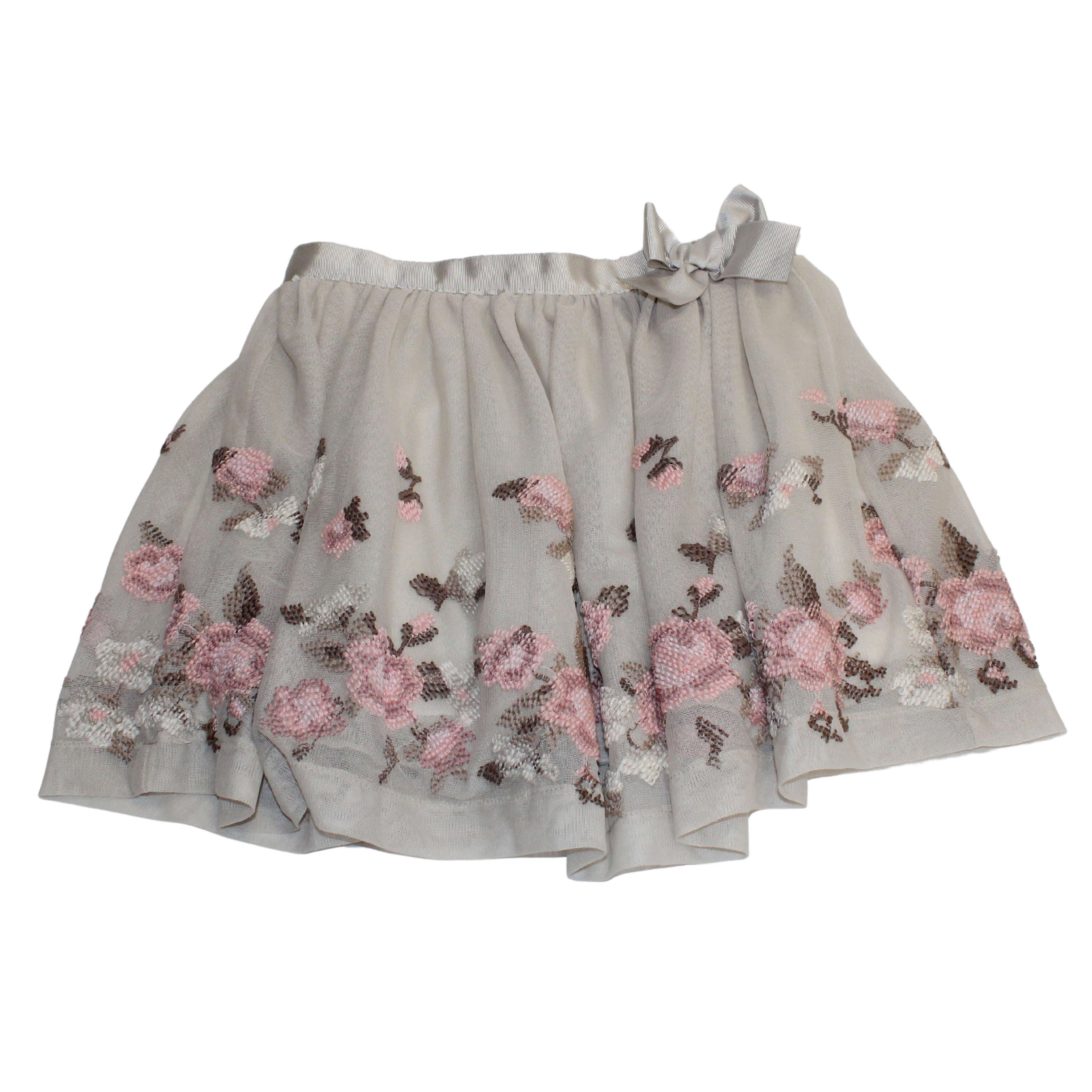 Embroided Tulle Skirt