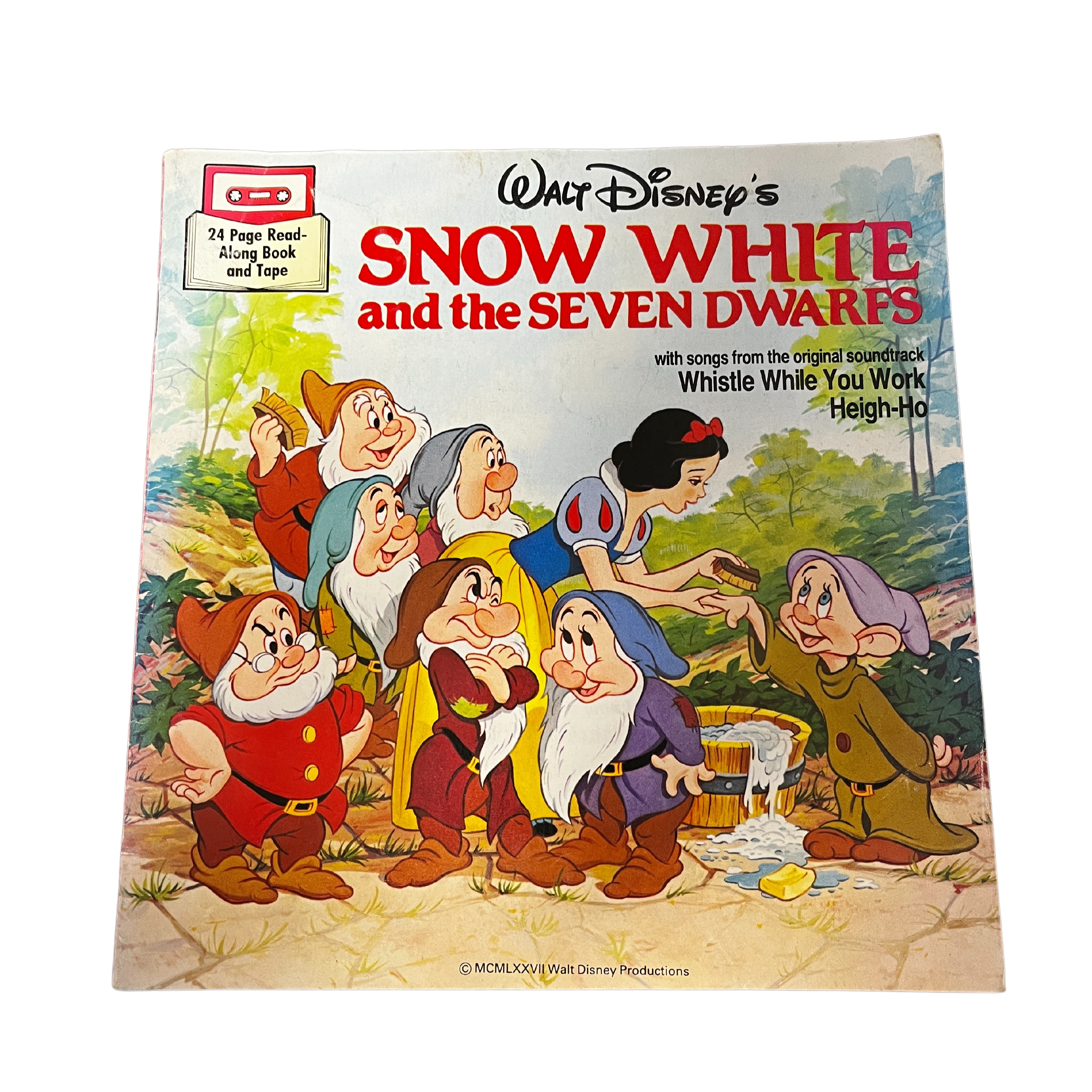 Vintage Snow White and the Seven Dwarfs Read Along Book