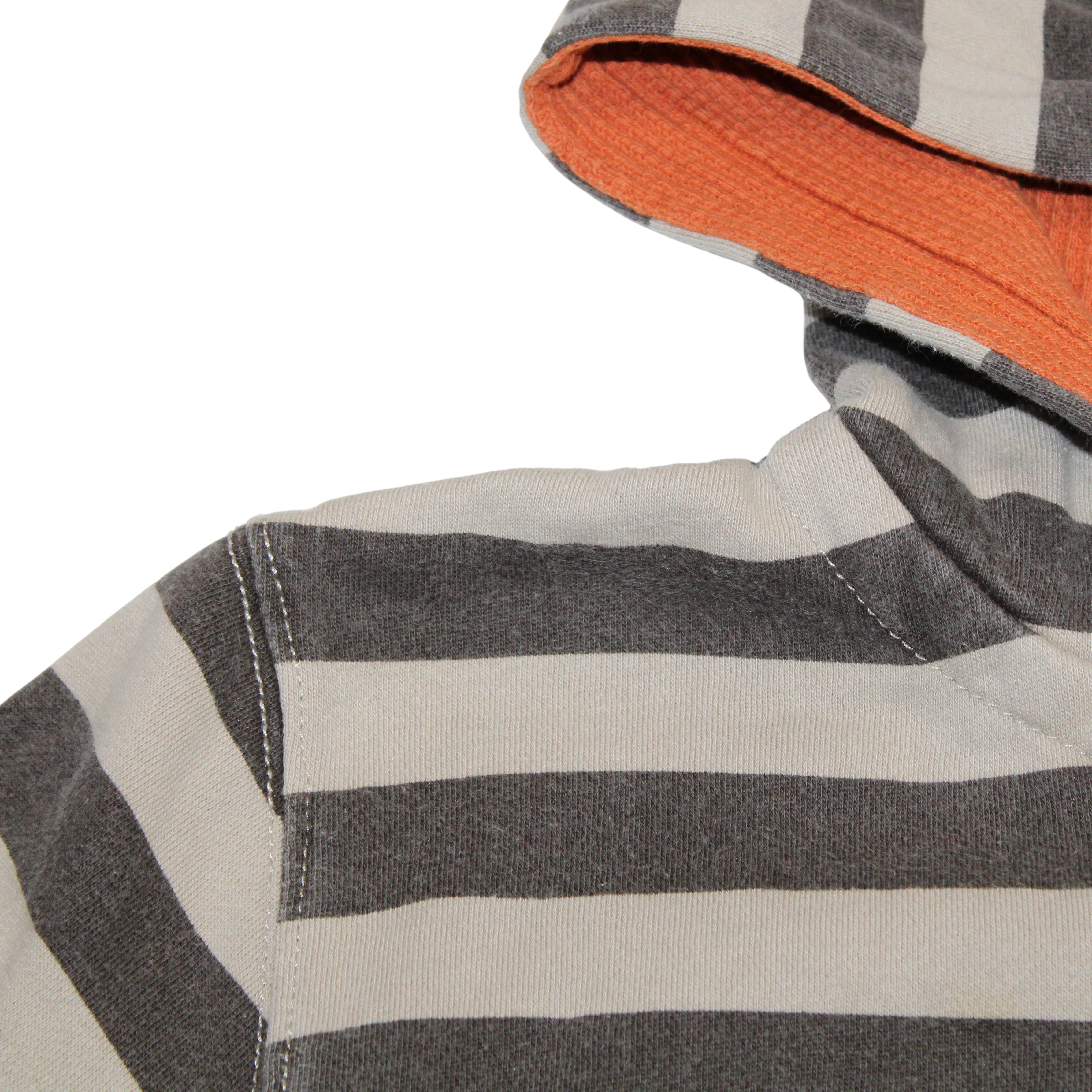 Stripey Zip Up Hoodie