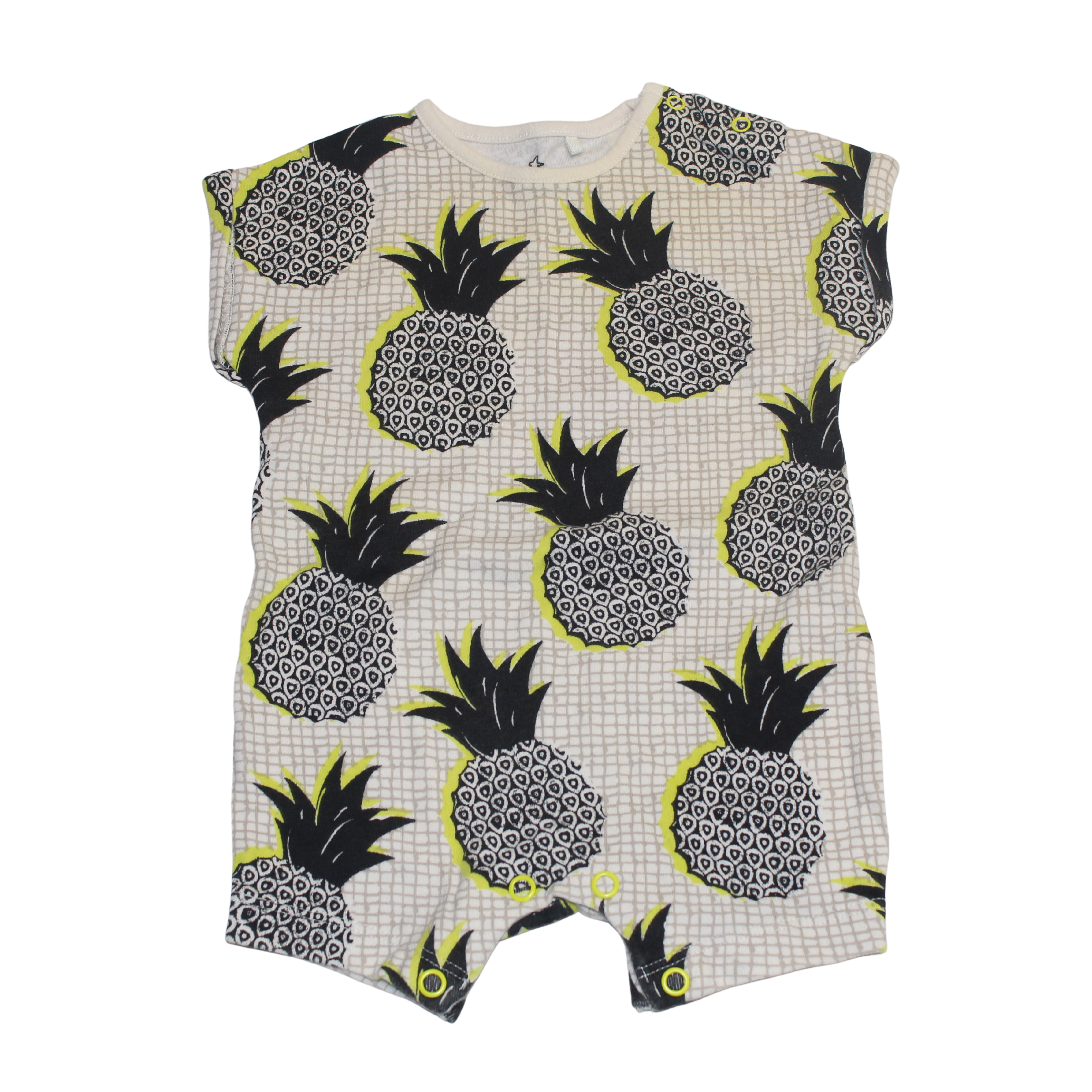 Pineapple Shortie Romper