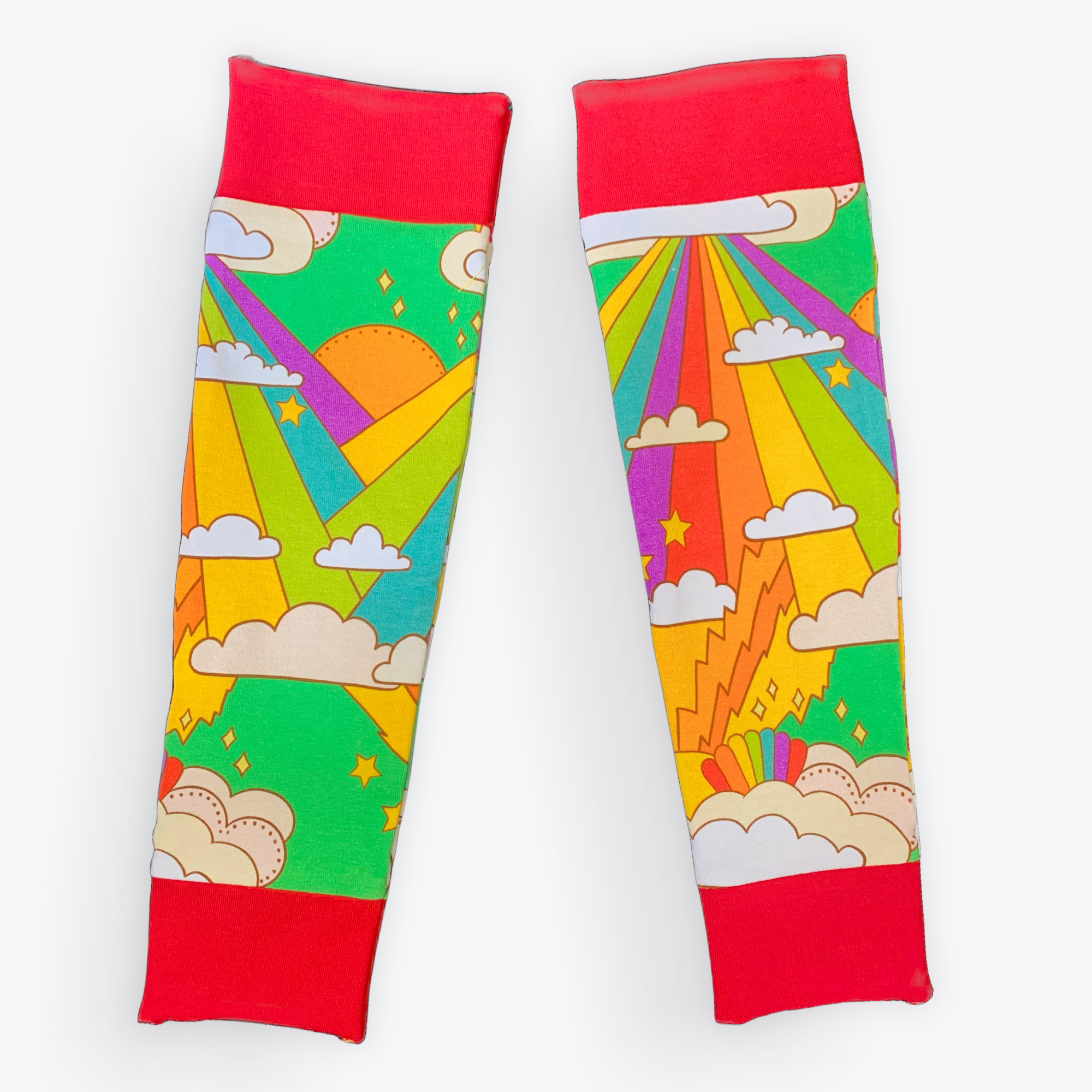 Leg Warmers - Rainbow Rays