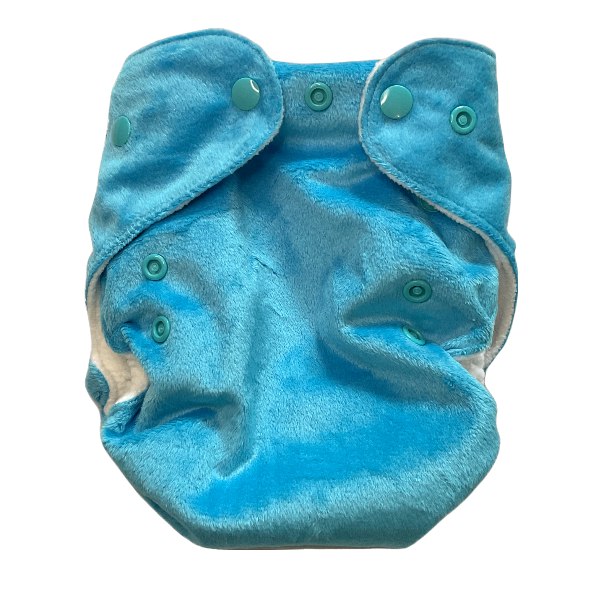 V3 minky pocket nappy blue