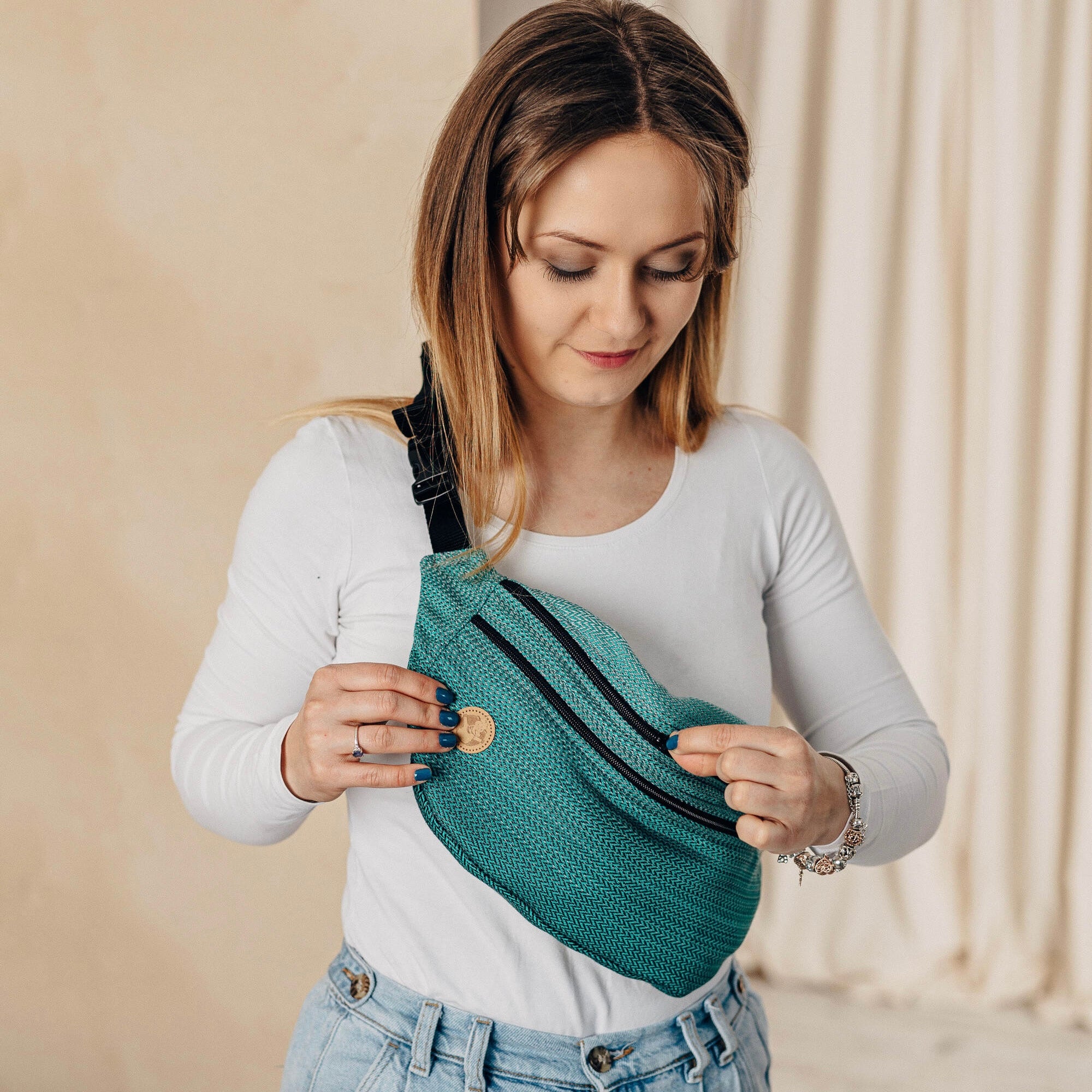 Waist Bum Bag - Large - Ombré Green