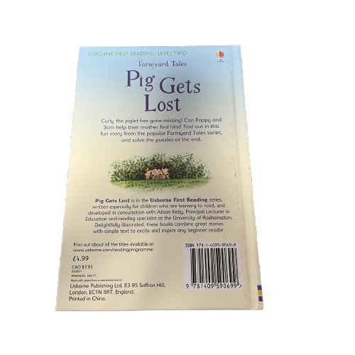 Pig Gets Lost First Reader - Hard Back