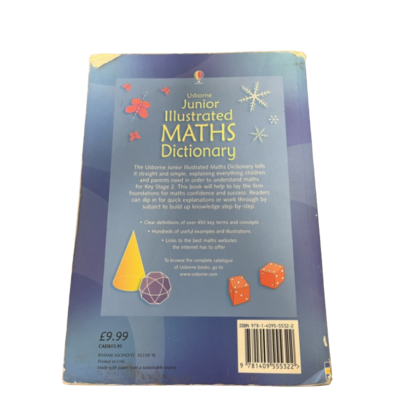 Maths Dictionary - Paper Back