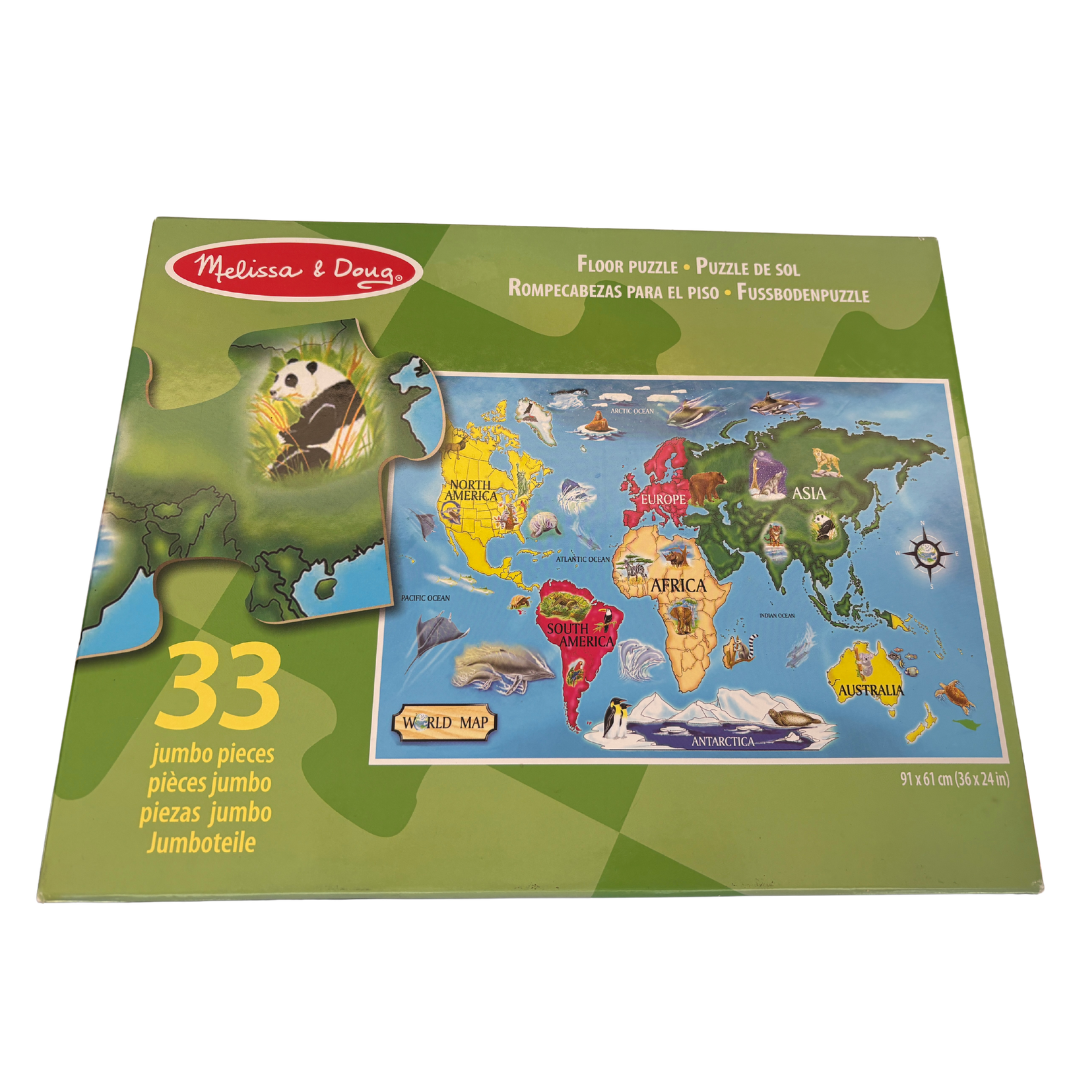 World Map Floor Puzzle product image by Melissa & Doug