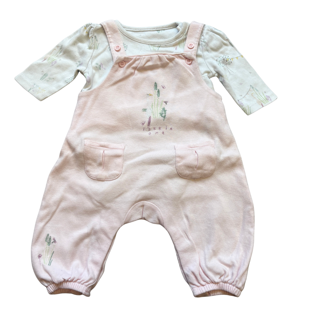 Little One Pink Dungarees product image by Mini Club