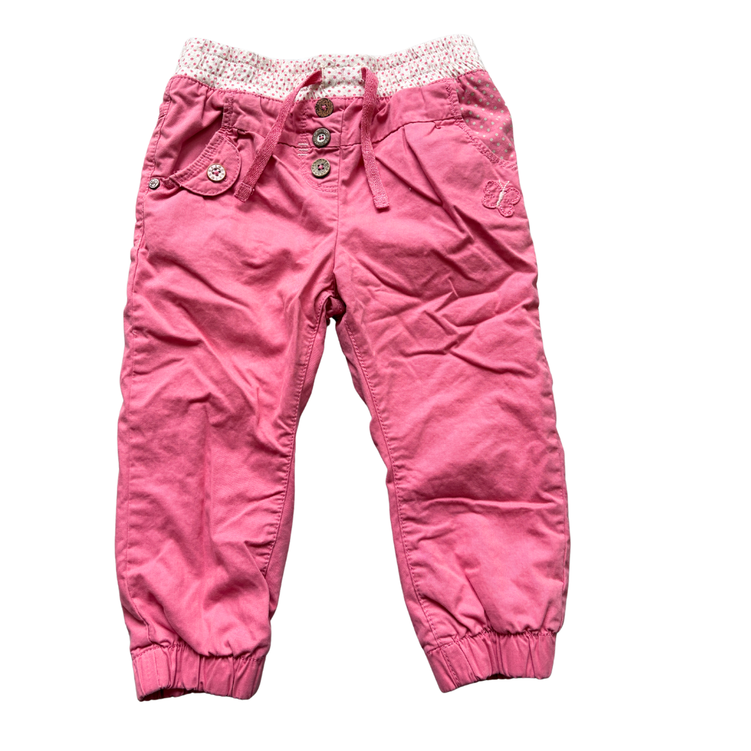 Lined Cotton Cuffed Trousers product image by Next