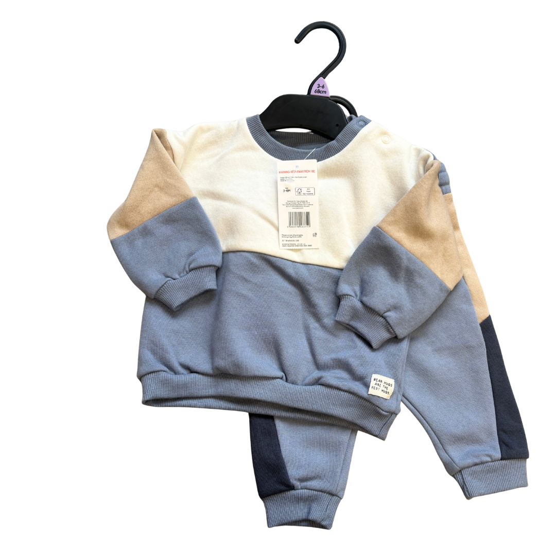Blue/Cream/Tan Tracksuit product image by F&F