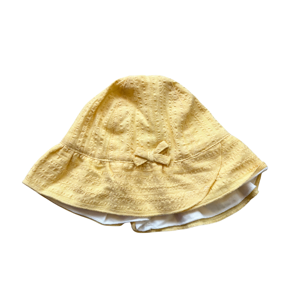 Yellow Textured Bow Hat product image by Tu