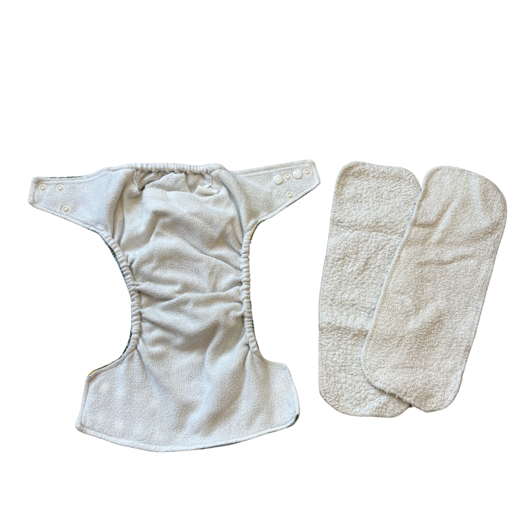 Marigold Onesize Reusable Pocket Nappy image 2 of 3 by Little Lamb