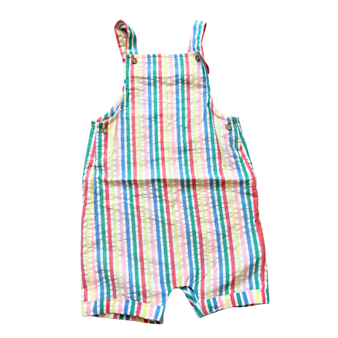 Candy Striped Cotton Dungarees product image by Tu