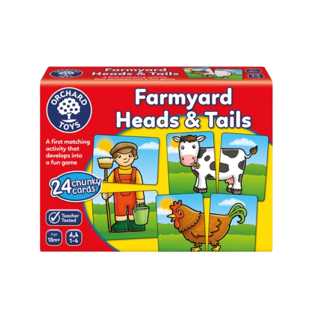 Farmyard Head and Tails - Pairs Game product image by Orchard Toys