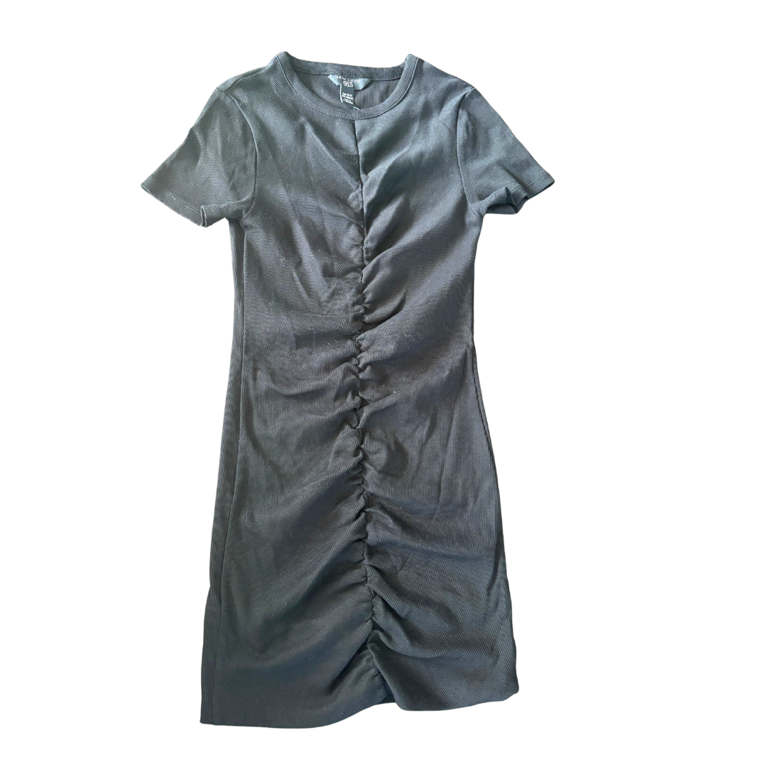 Black Ruched Rib Dress product image by New Look