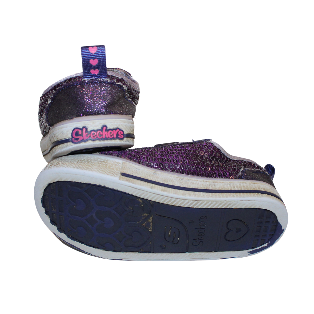 Purple Twinkle Toes Sequin Shoes