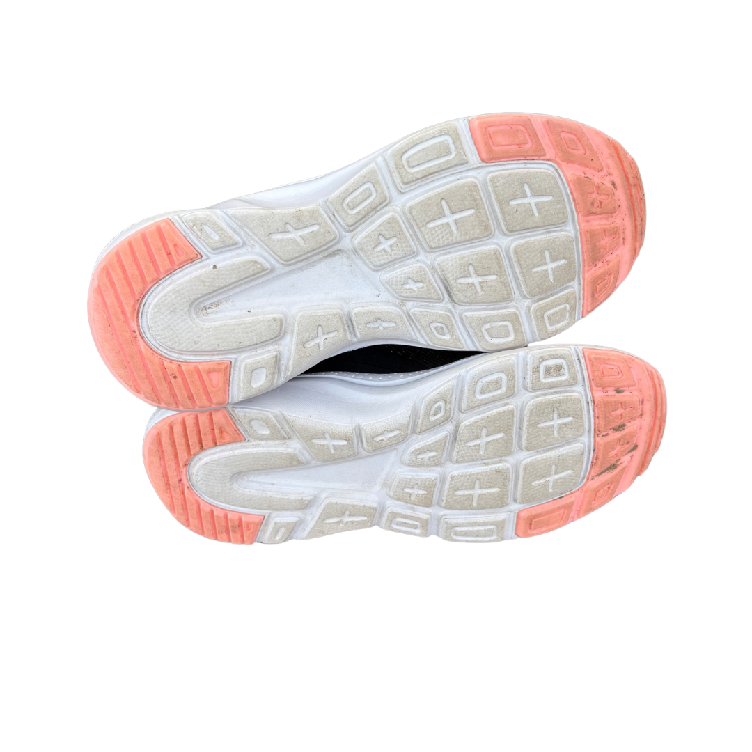 Black and Peach Velcro Trainers